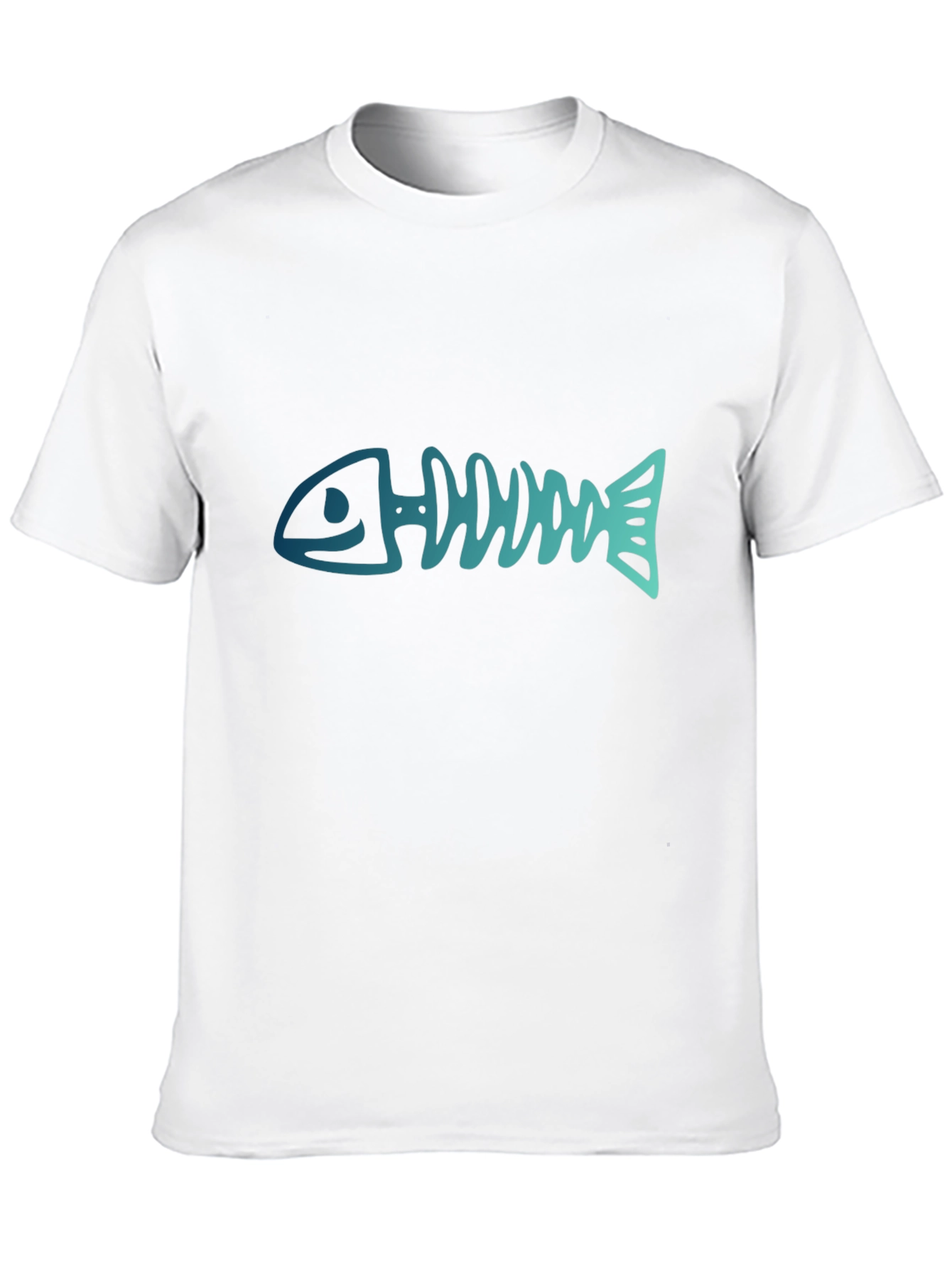 Fishbone Graphic Black Tee - Casual Style