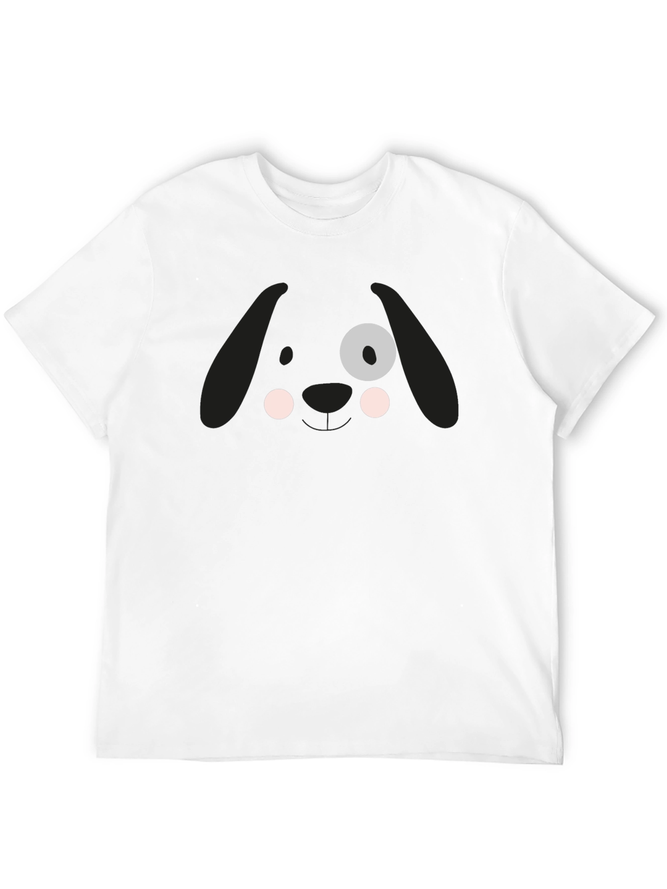 Cute Dog Face Graphic Tee - Soft Cotton T-Shirt