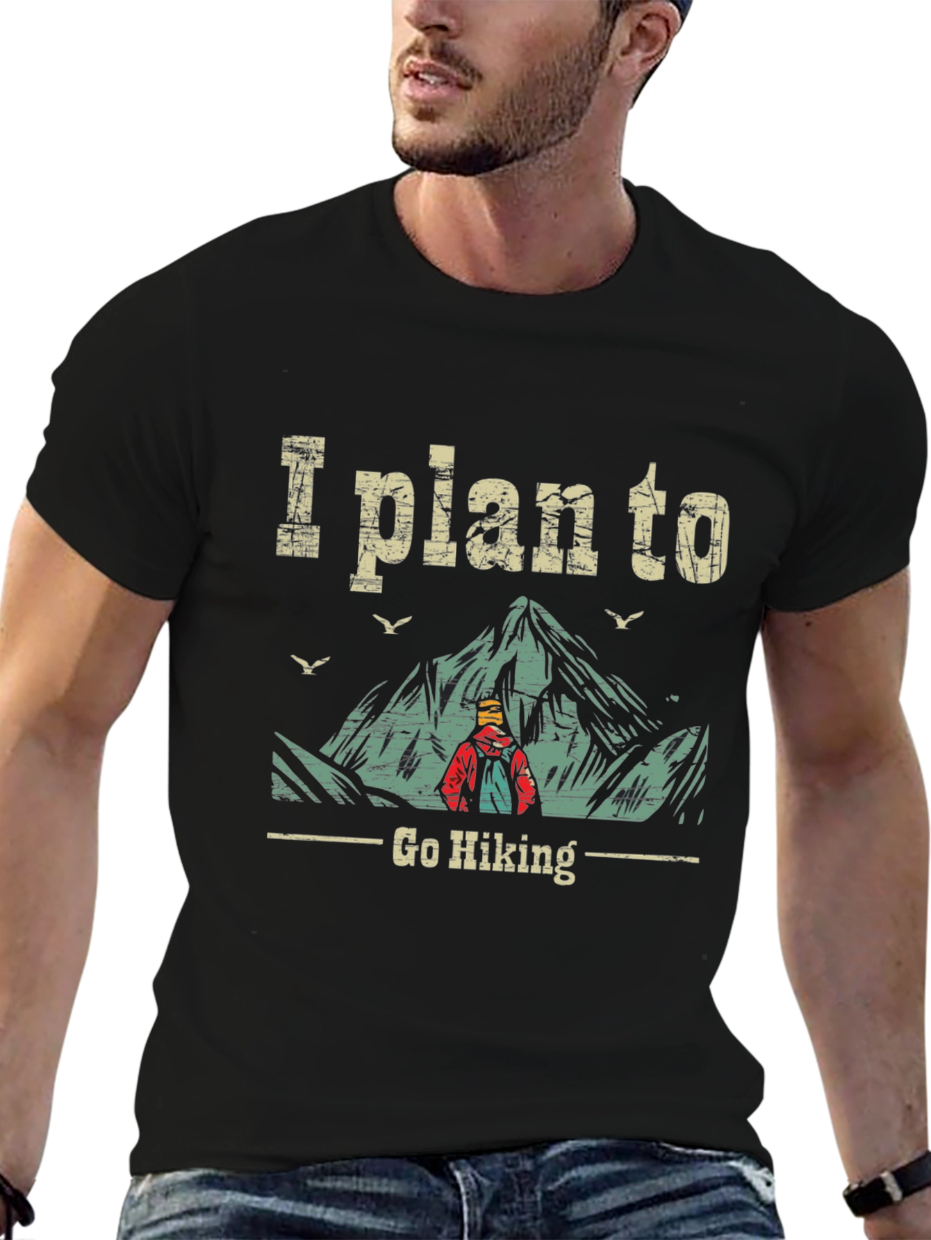 I Plan To Go Hiking Graphic Tee