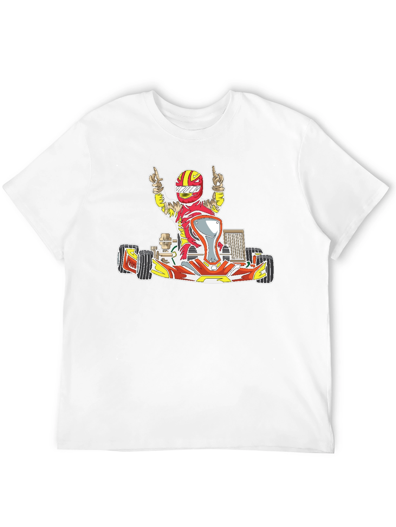 Kart Racer Graphic T-Shirt - Black