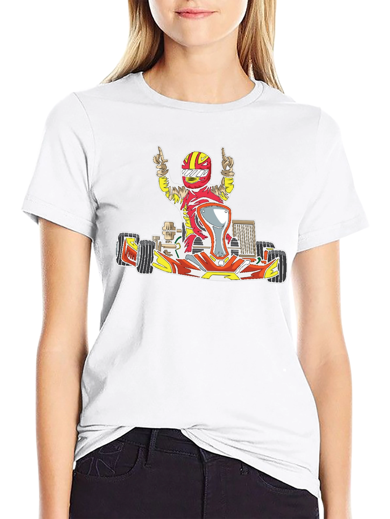 Kart Racer Graphic T-Shirt - Black