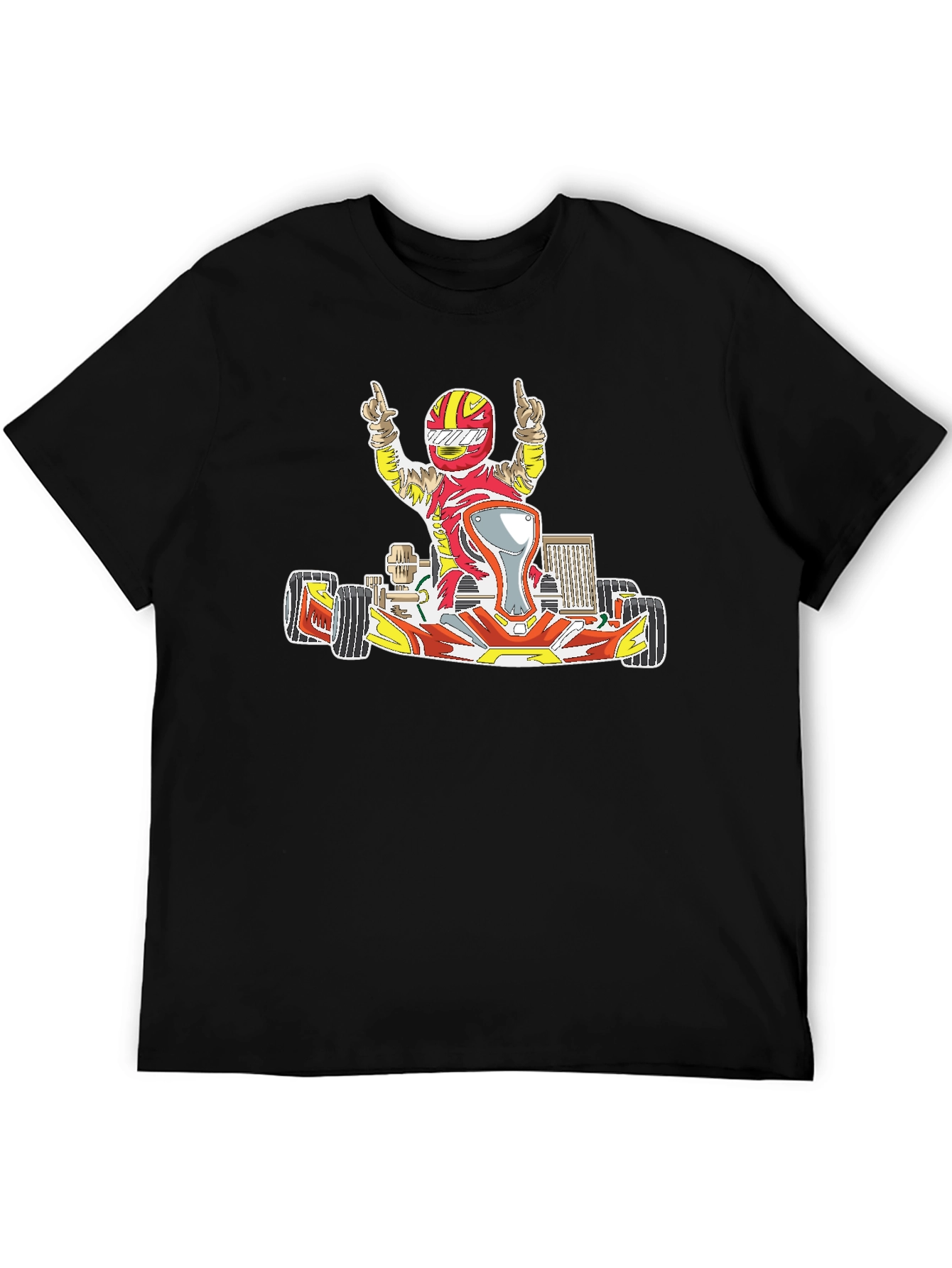 Kart Racer Graphic T-Shirt - Black