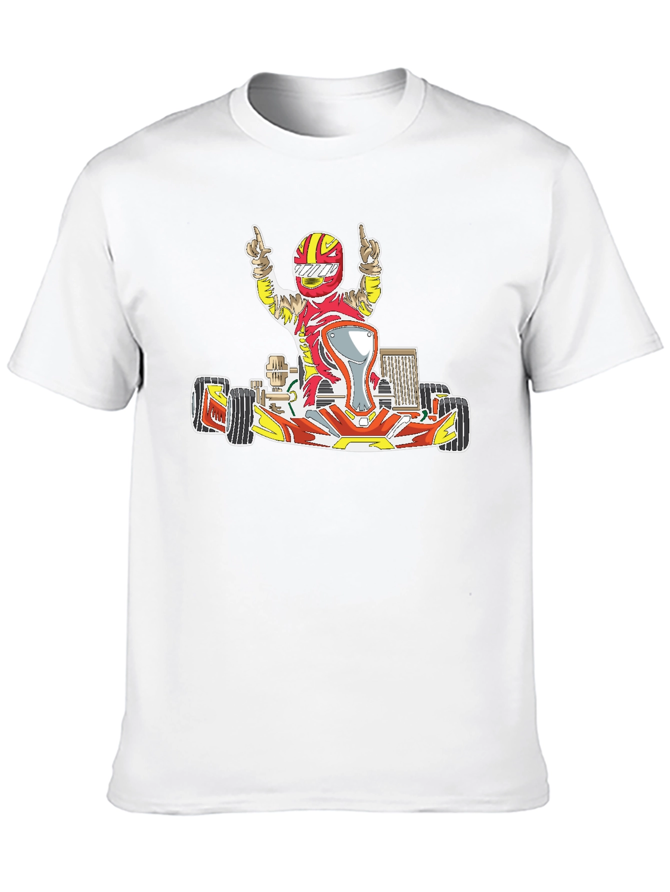 Kart Racer Graphic T-Shirt - Black