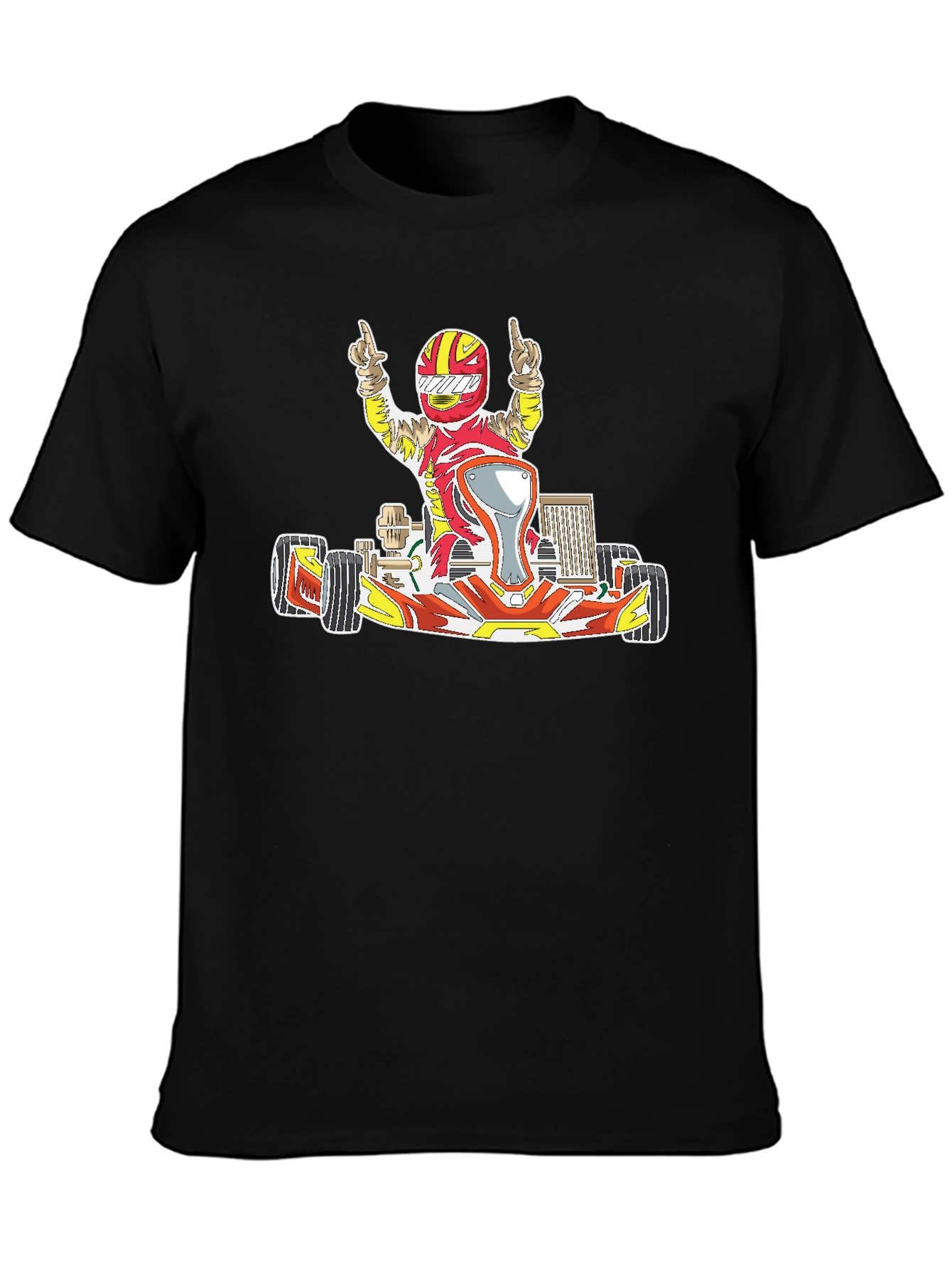 Kart Racer Graphic T-Shirt - Black
