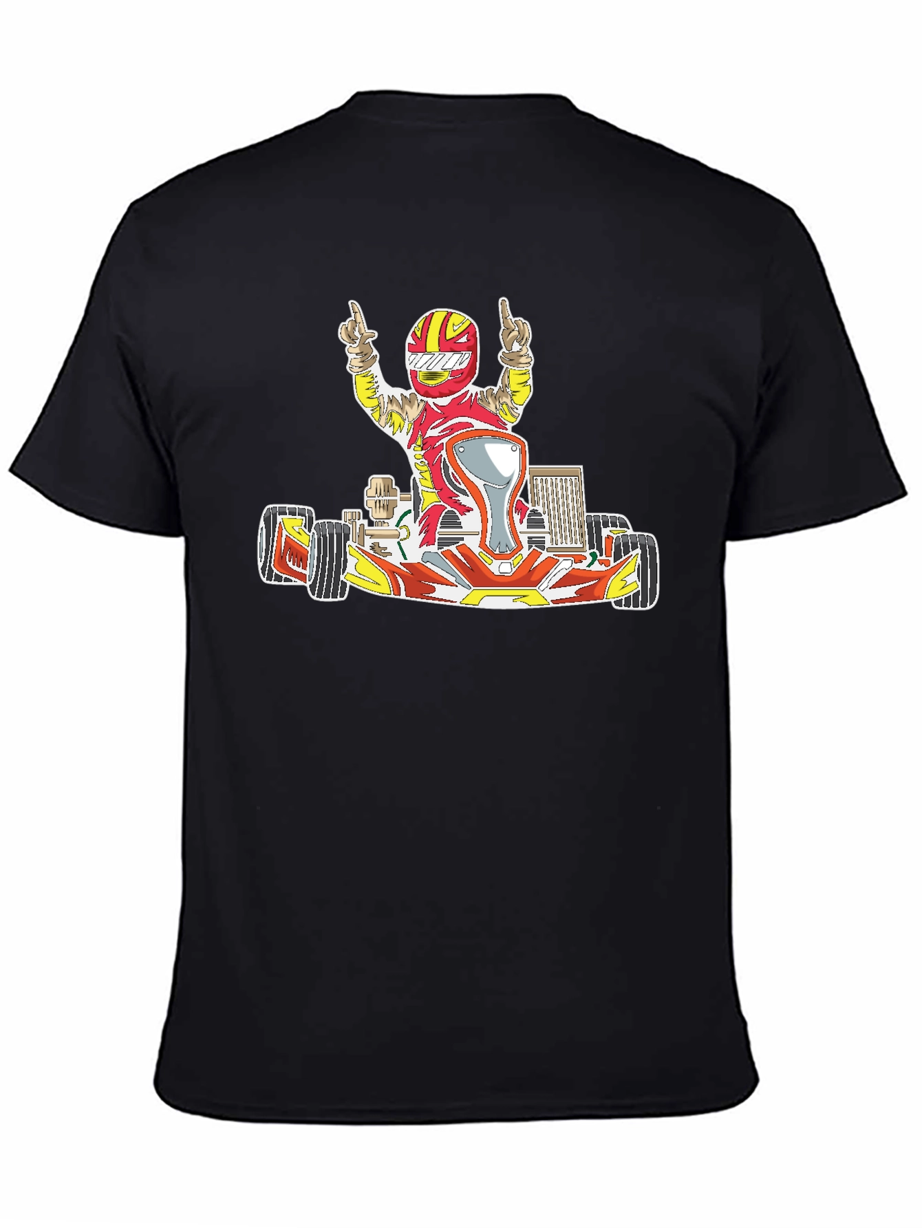 Kart Racer Graphic T-Shirt - Black