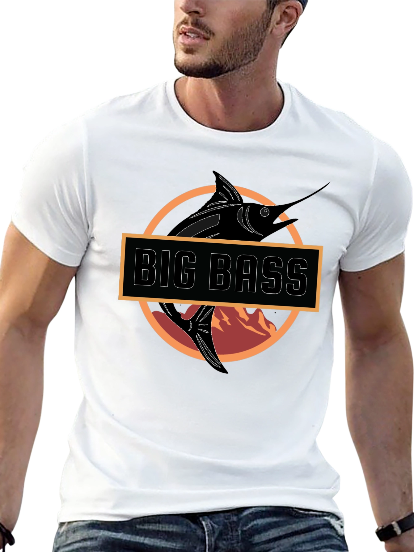Big Bass Graphic Tee - Fishing T-Shirt