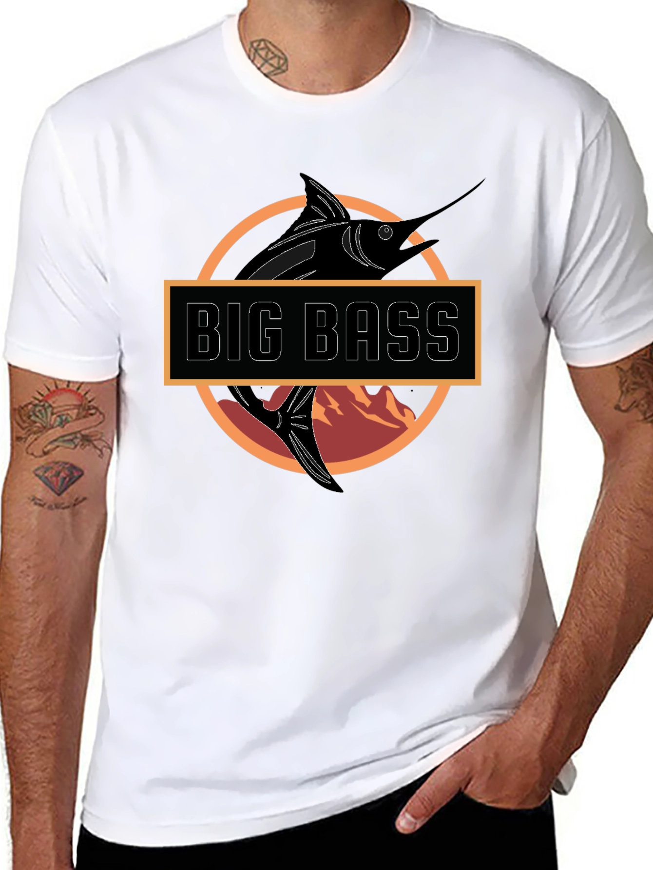 Big Bass Graphic Tee - Fishing T-Shirt