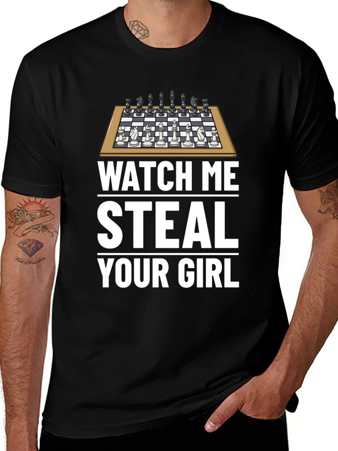 Chess Steal Your Girl Graphic T-Shirt