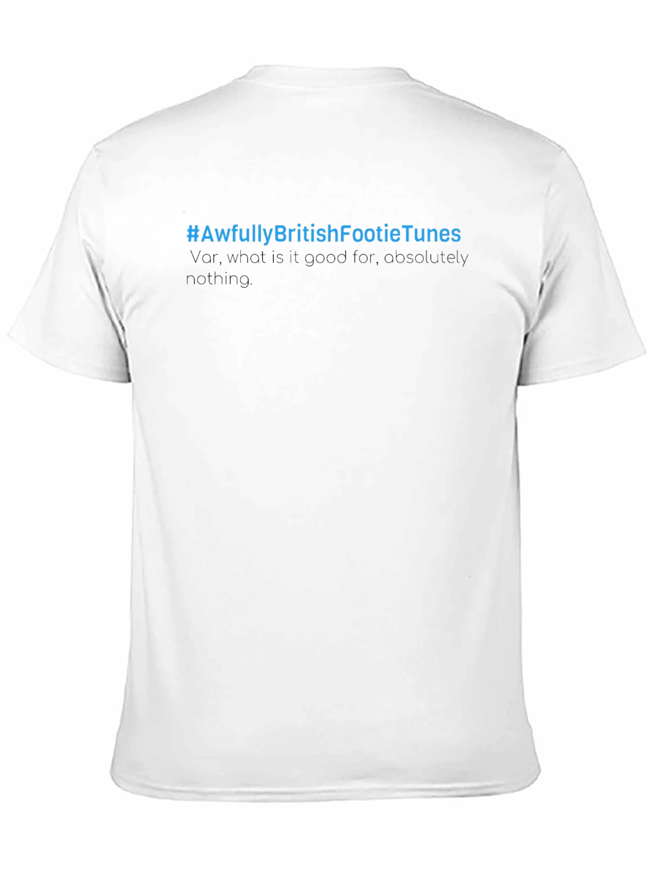 Awfully British Footie Tunes Black T-Shirt