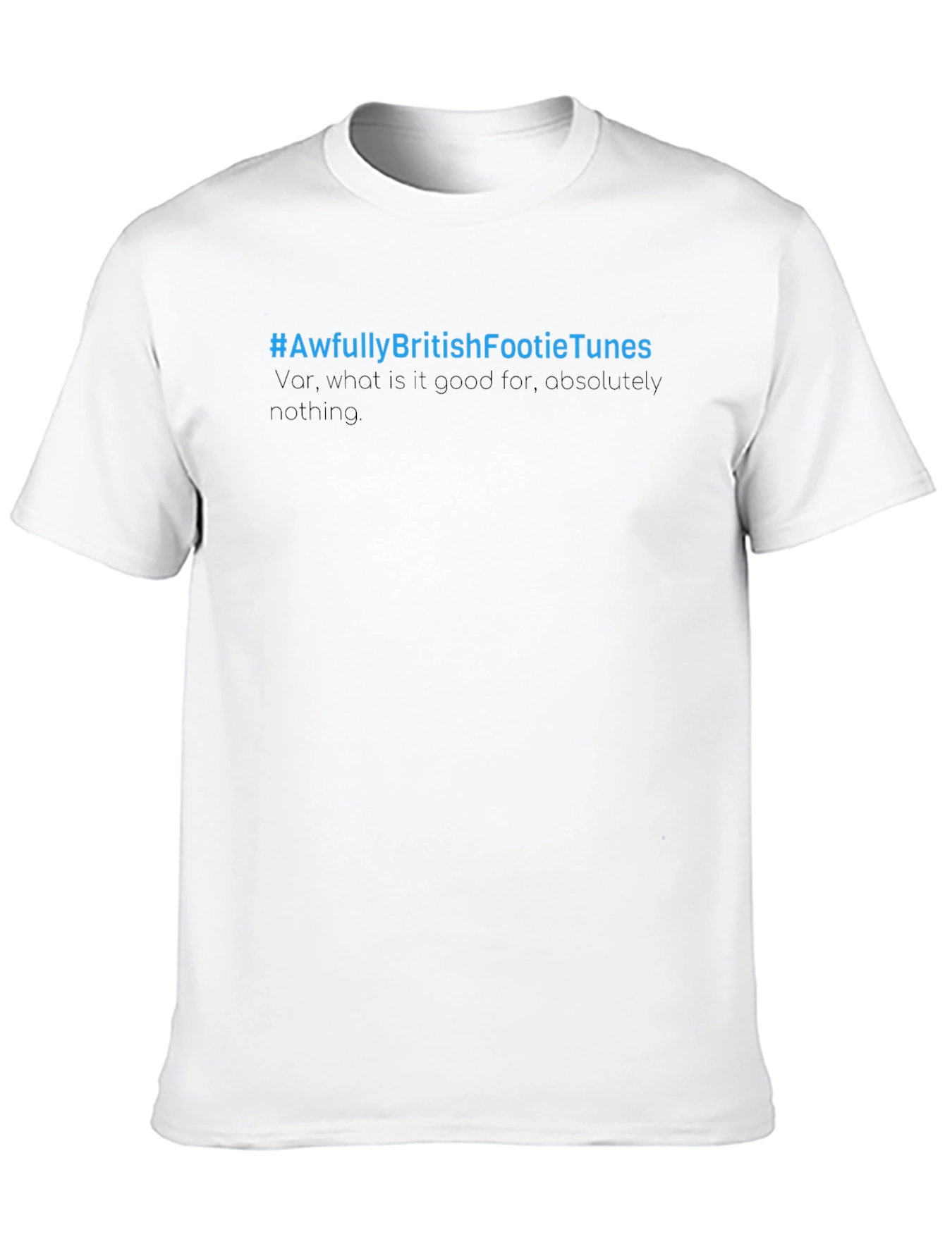 Awfully British Footie Tunes Black T-Shirt
