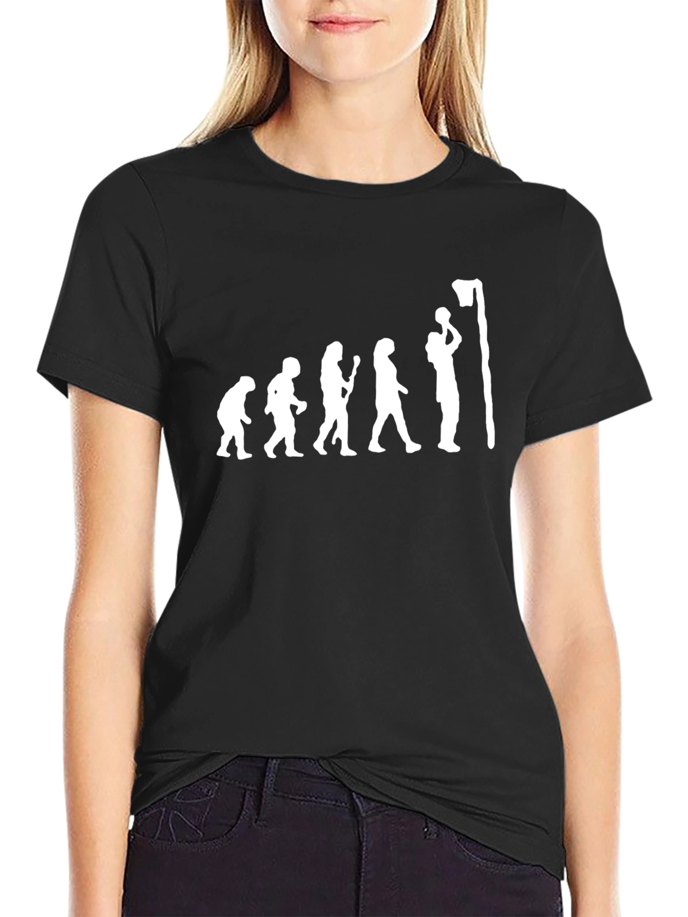 Basketball Evolution Graphic Tee - Black