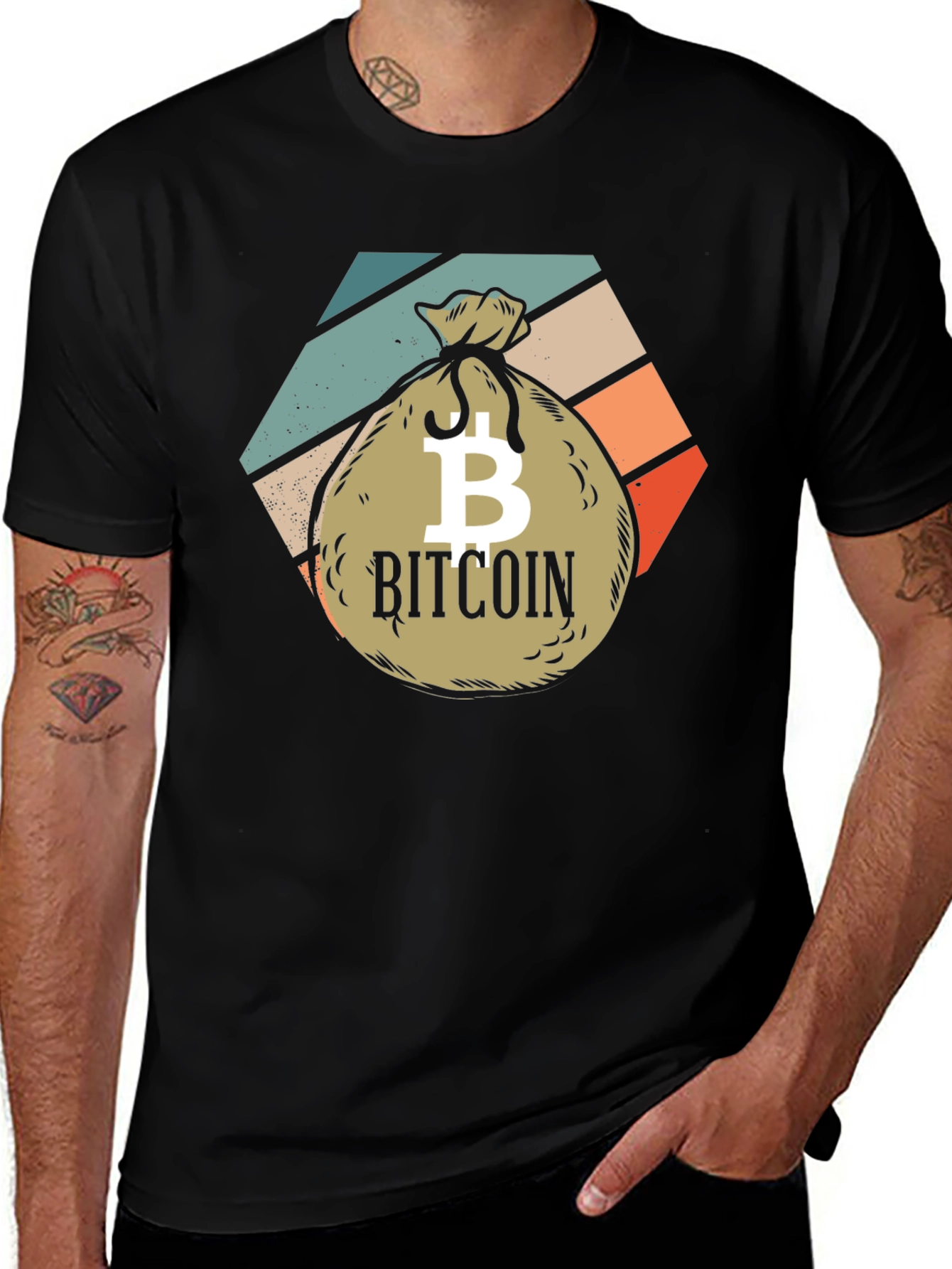 Bitcoin Retro Style T-Shirt - Crypto Investor Tee