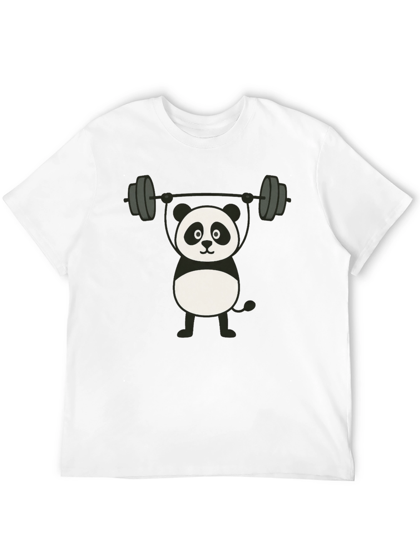 Weightlifting Panda Graphic T-Shirt