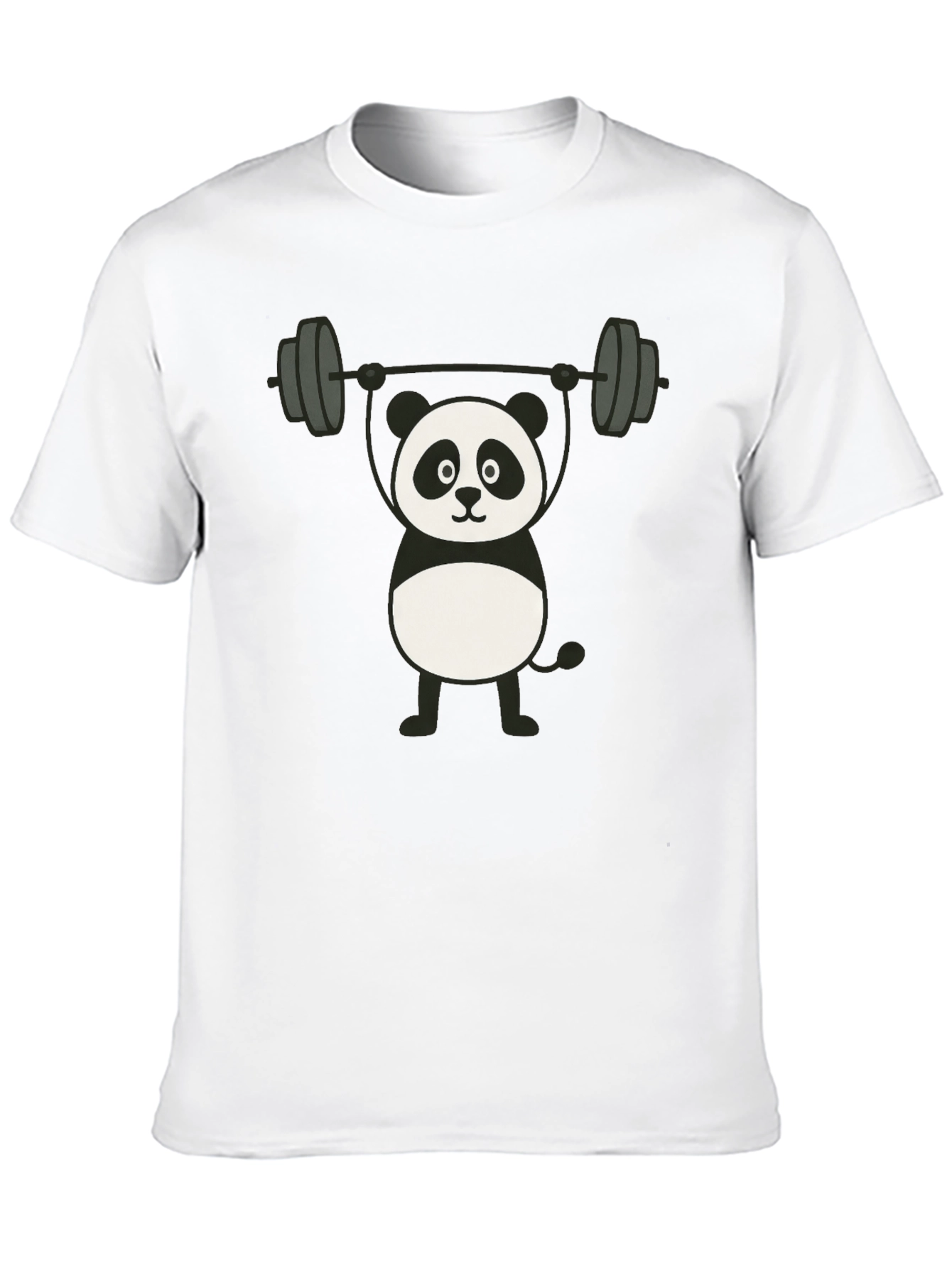 Weightlifting Panda Graphic T-Shirt