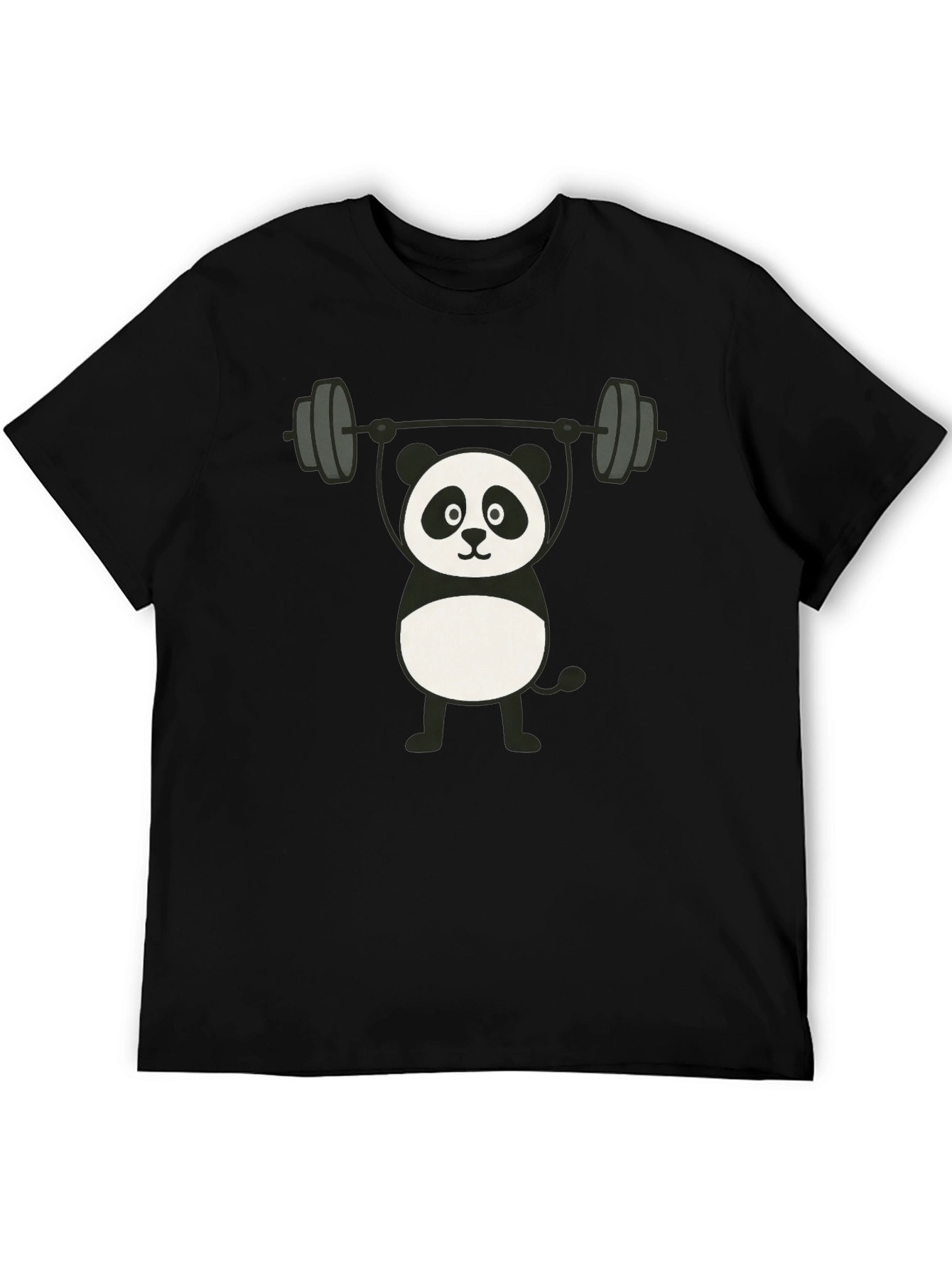 Weightlifting Panda Graphic T-Shirt