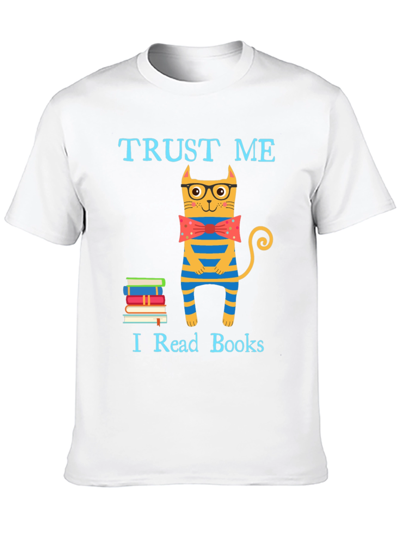 Trust Me I Read Books Funny Cat T-Shirt