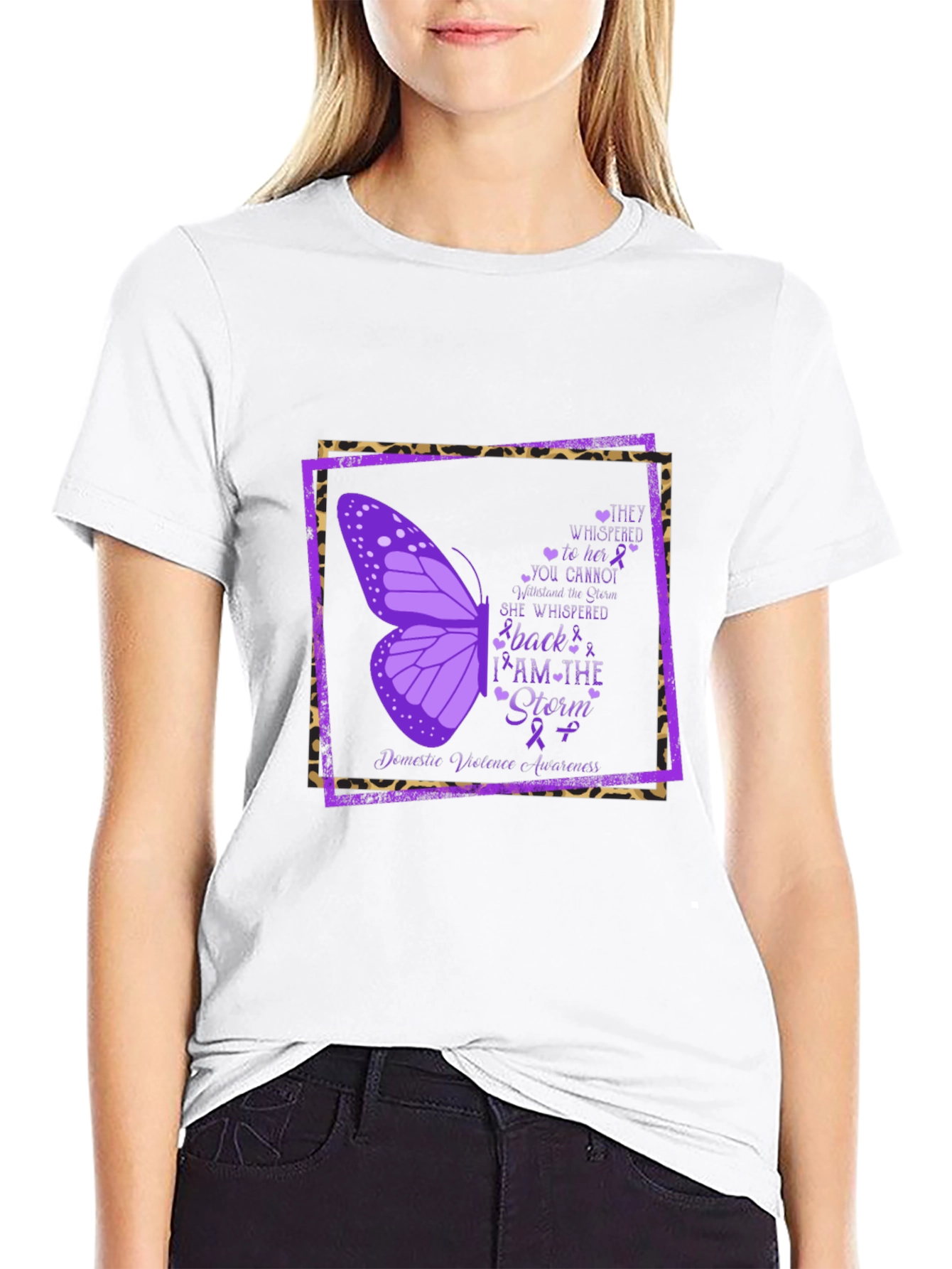 I Am The Storm Domestic Violence Awareness T-Shirt