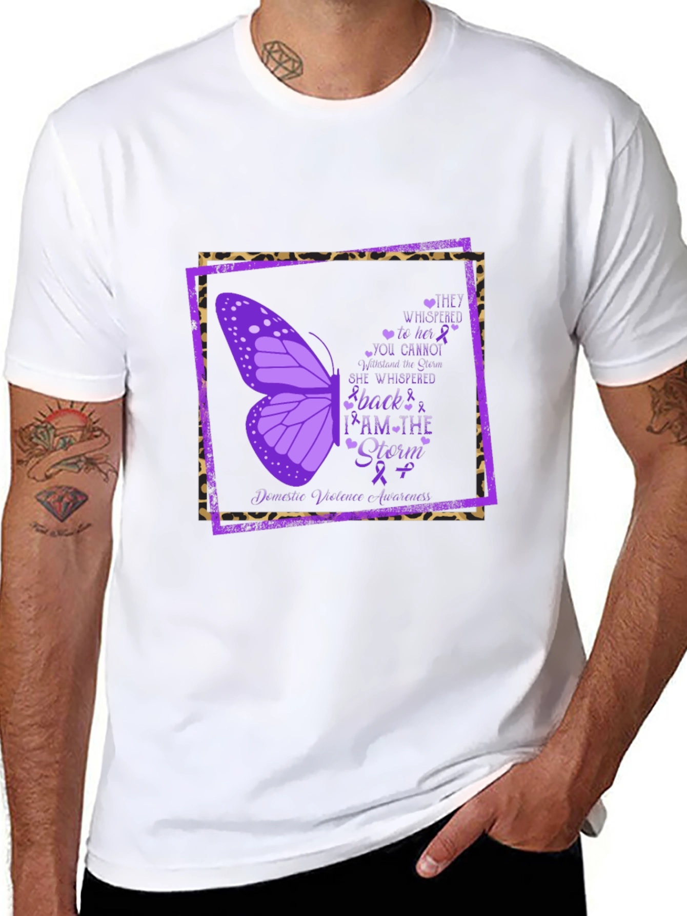 I Am The Storm Domestic Violence Awareness T-Shirt