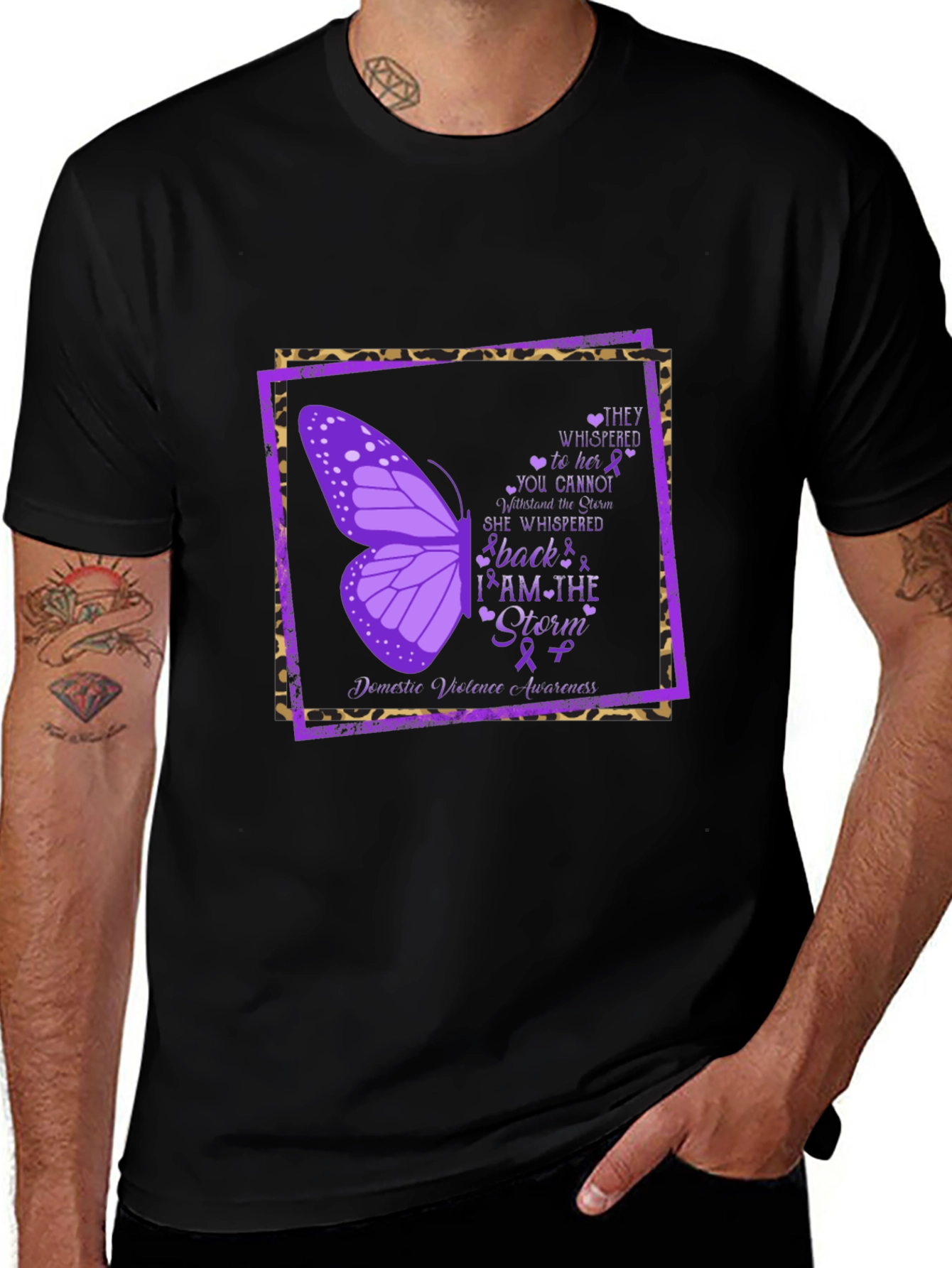 I Am The Storm Domestic Violence Awareness T-Shirt