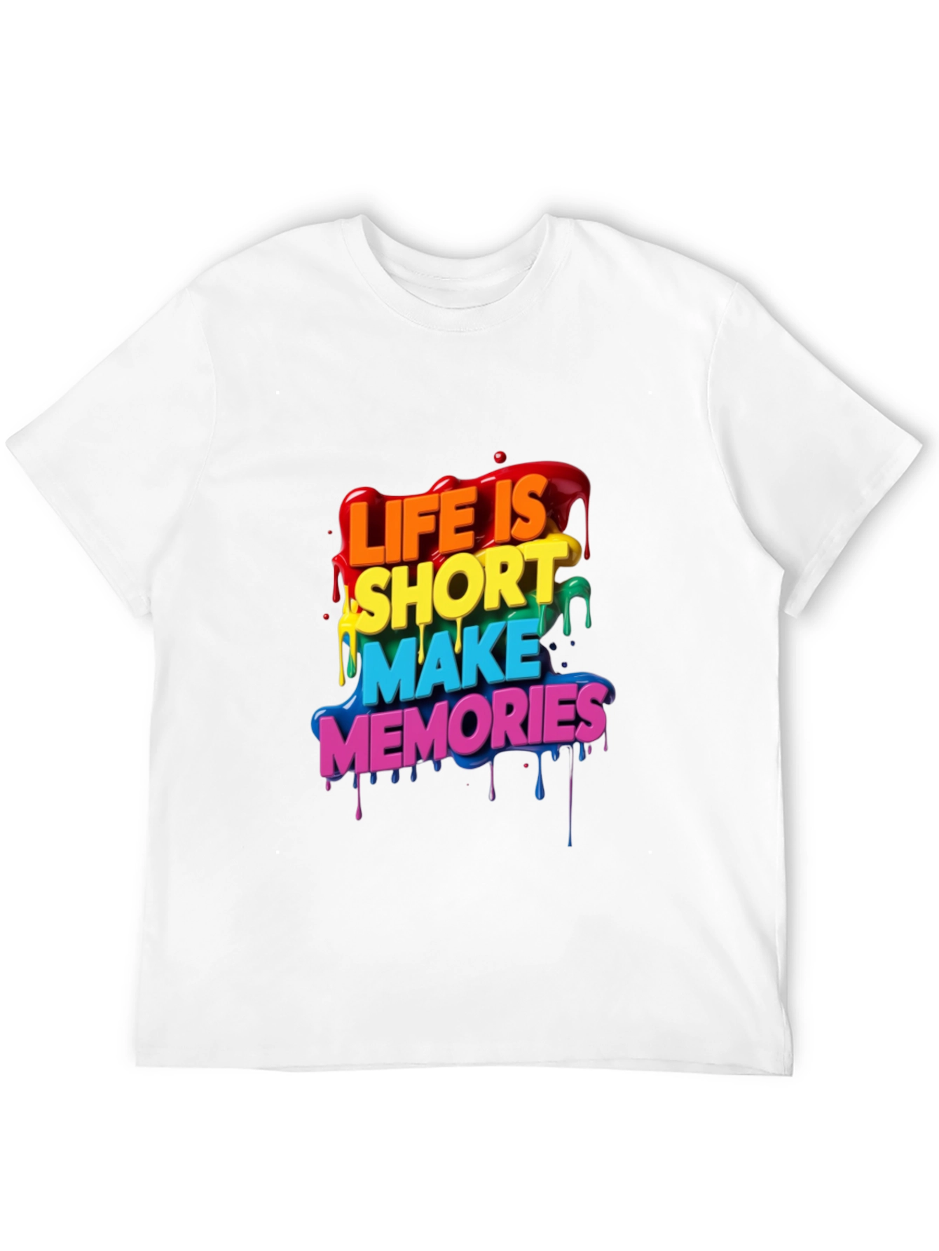 Life Is Short Rainbow T-Shirt