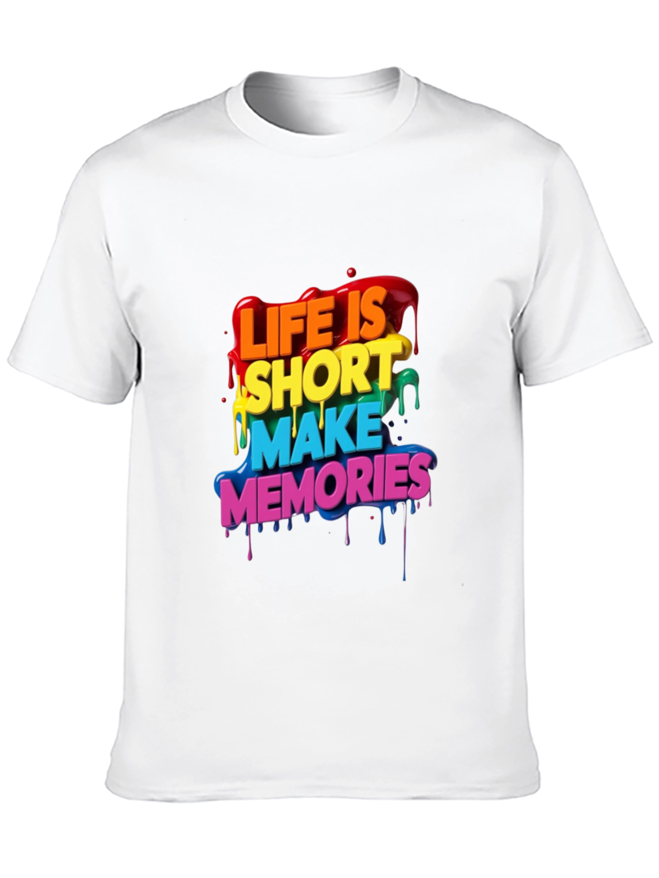 Life Is Short Rainbow T-Shirt