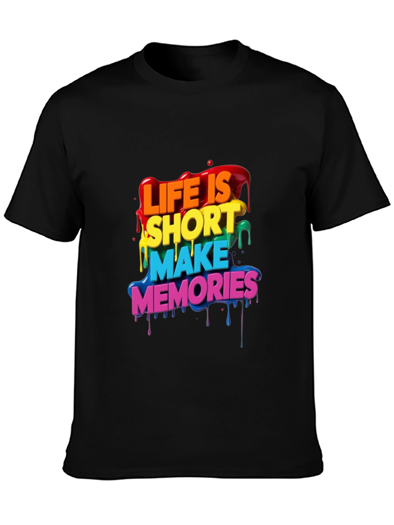 Life Is Short Rainbow T-Shirt