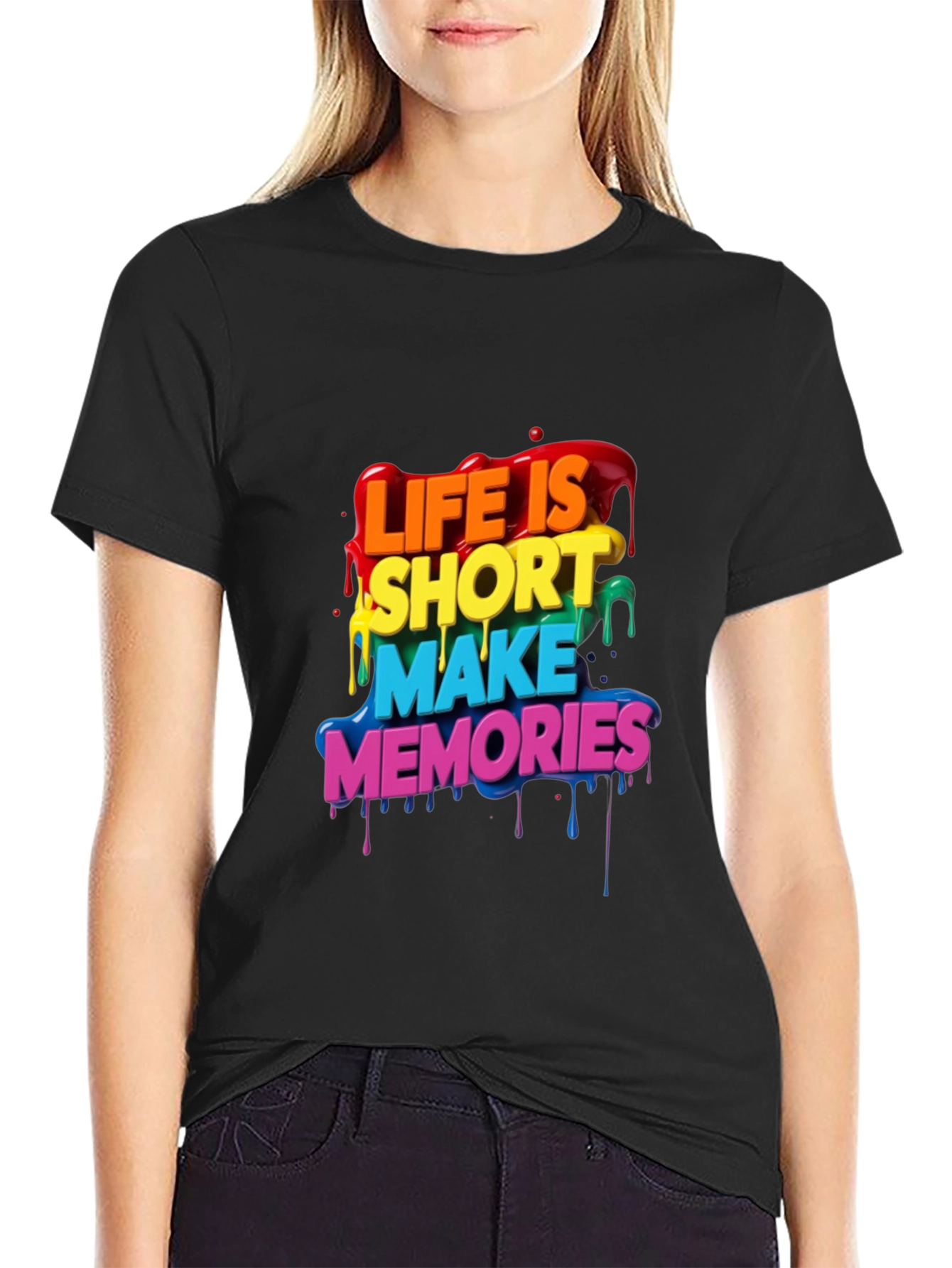 Life Is Short Rainbow T-Shirt