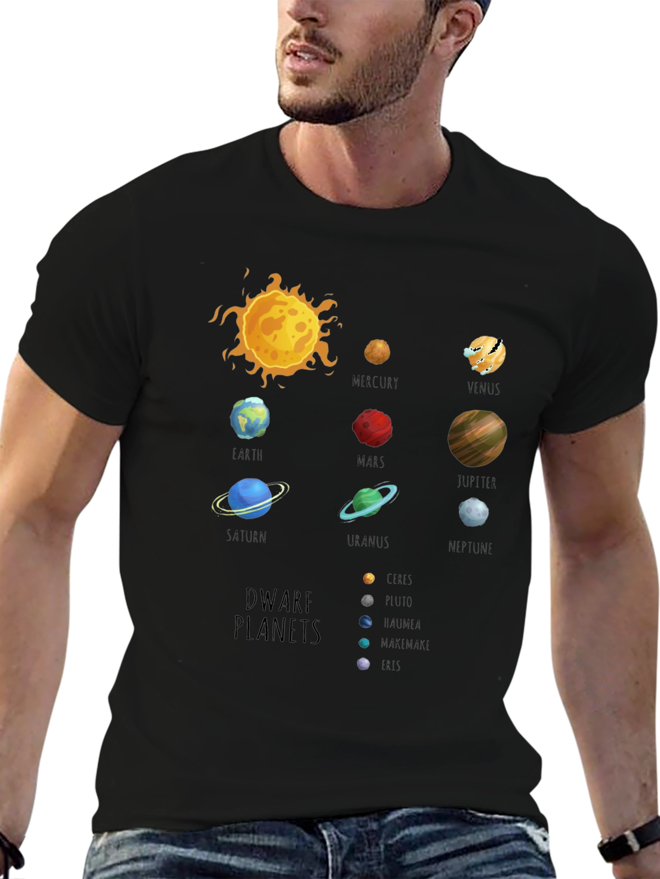 Planets Graphic T-Shirt - Astronomy Style