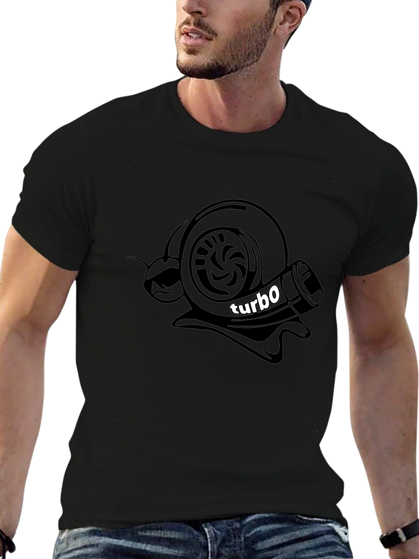 Turbo Snail T-Shirt - Black Graphic Tee