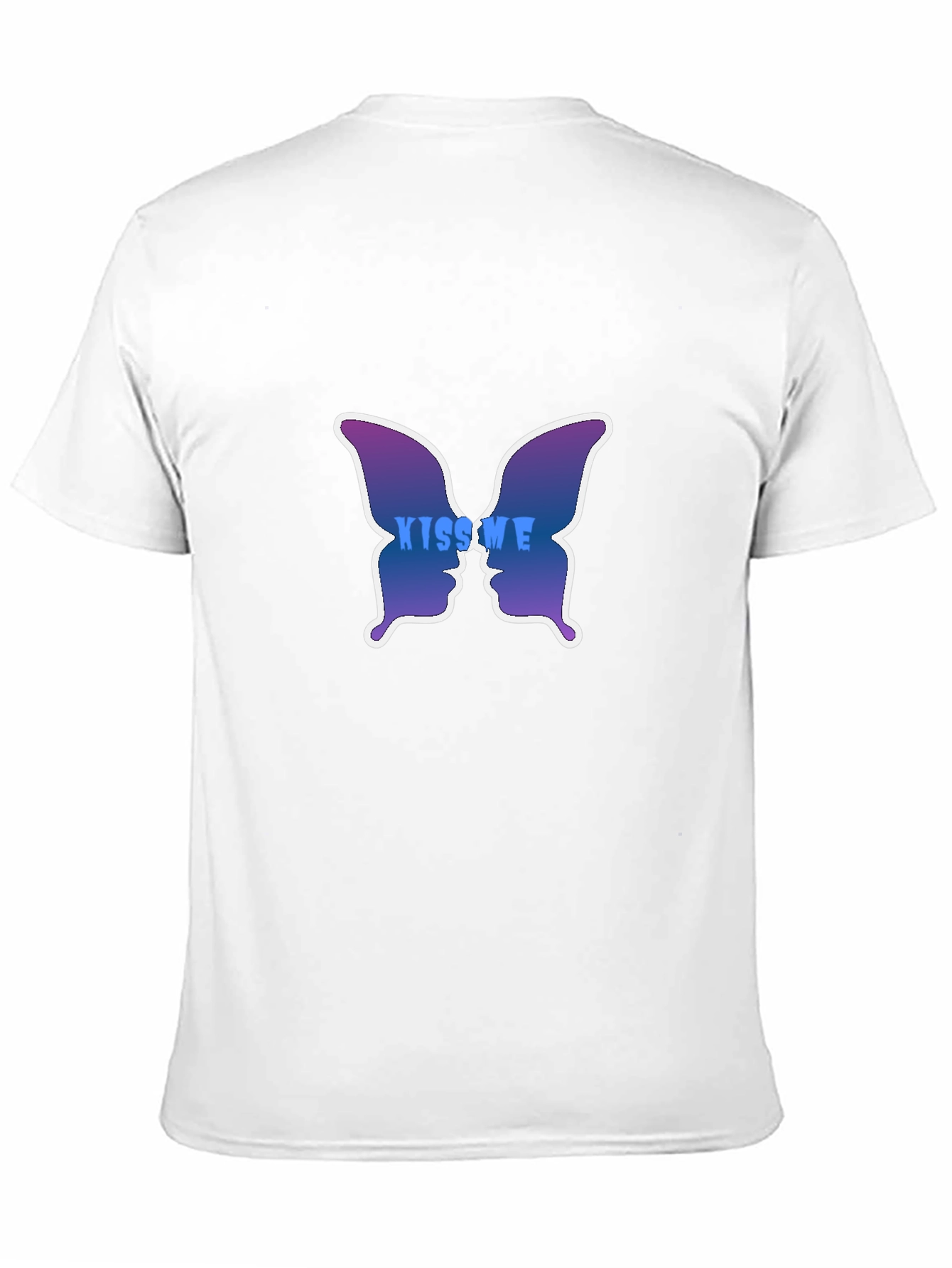 Kiss Me Butterfly Graphic Tee - Stylish Black T-Shirt