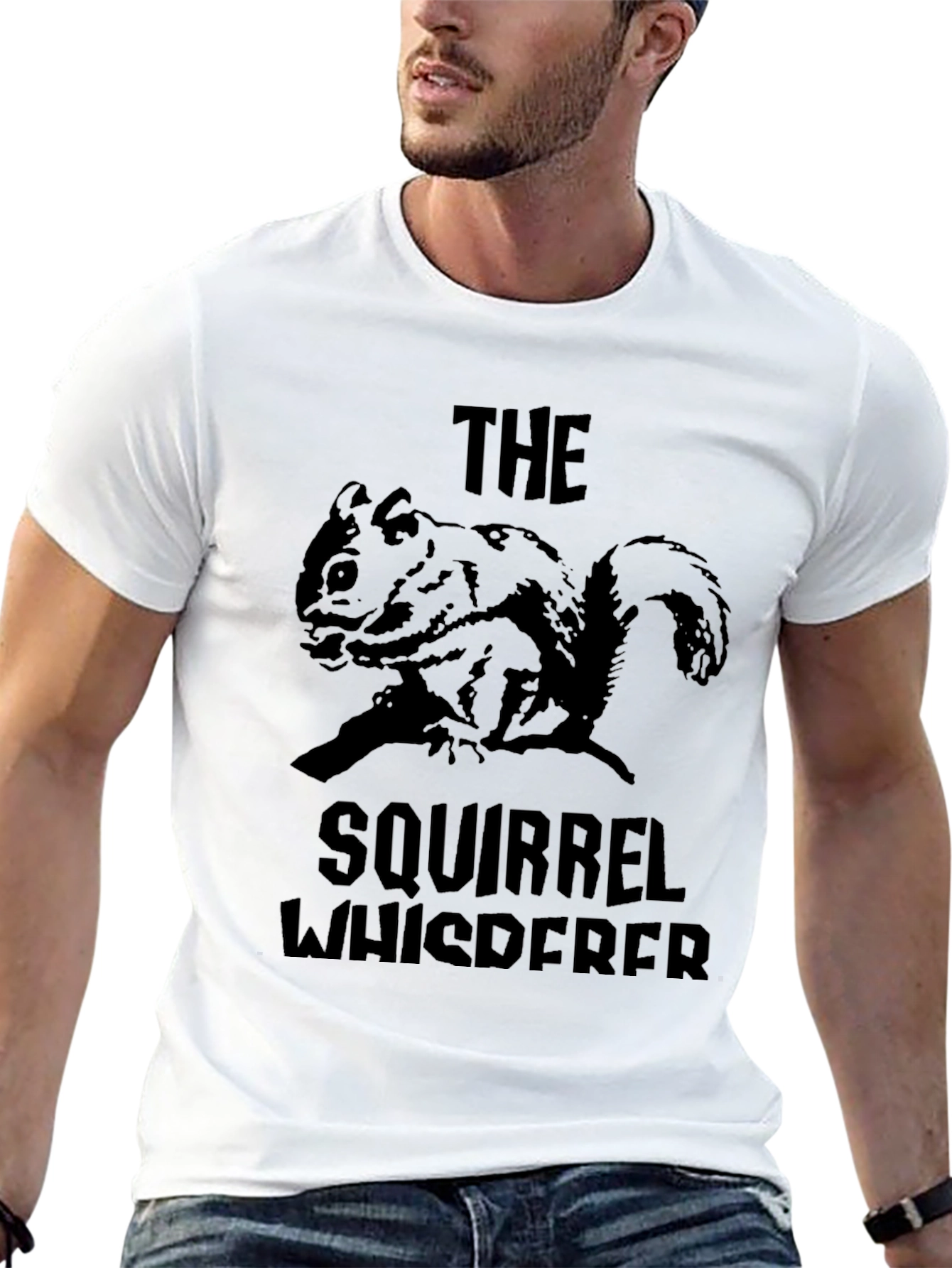 Squirrel Whisperer Black T-Shirt
