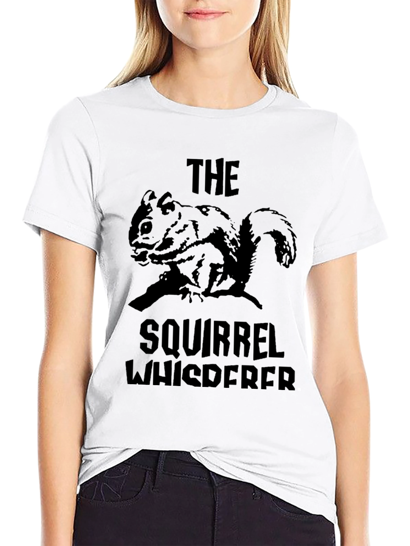 Squirrel Whisperer Black T-Shirt