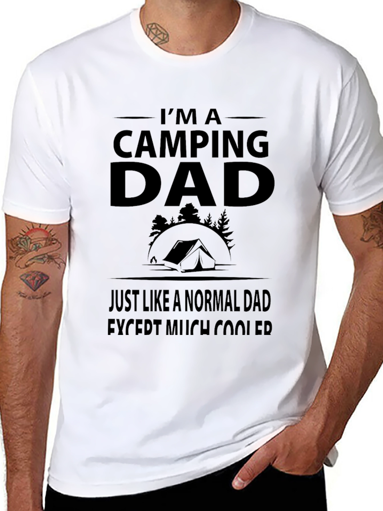 Camping Dad T-Shirt - Much Cooler Than Normal!