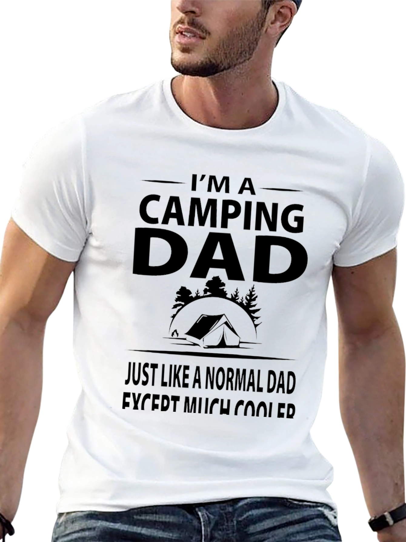 Camping Dad T-Shirt - Much Cooler Than Normal!