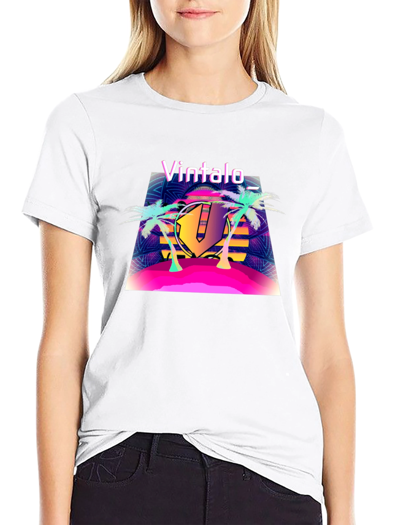 Vintalo Retro Palm Sunset T-Shirt