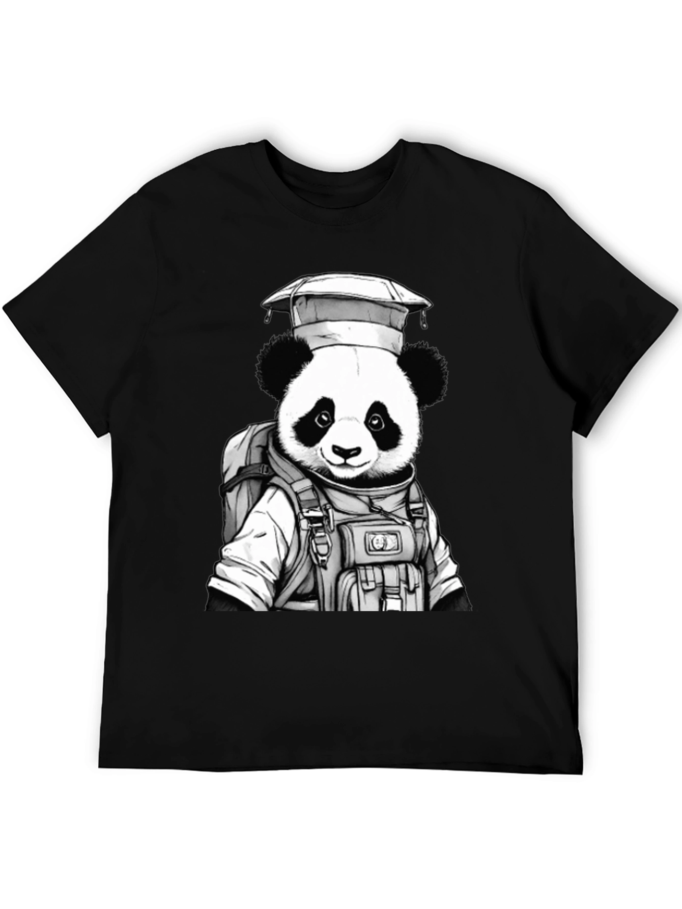 Panda Astronaut Graphic T-Shirt