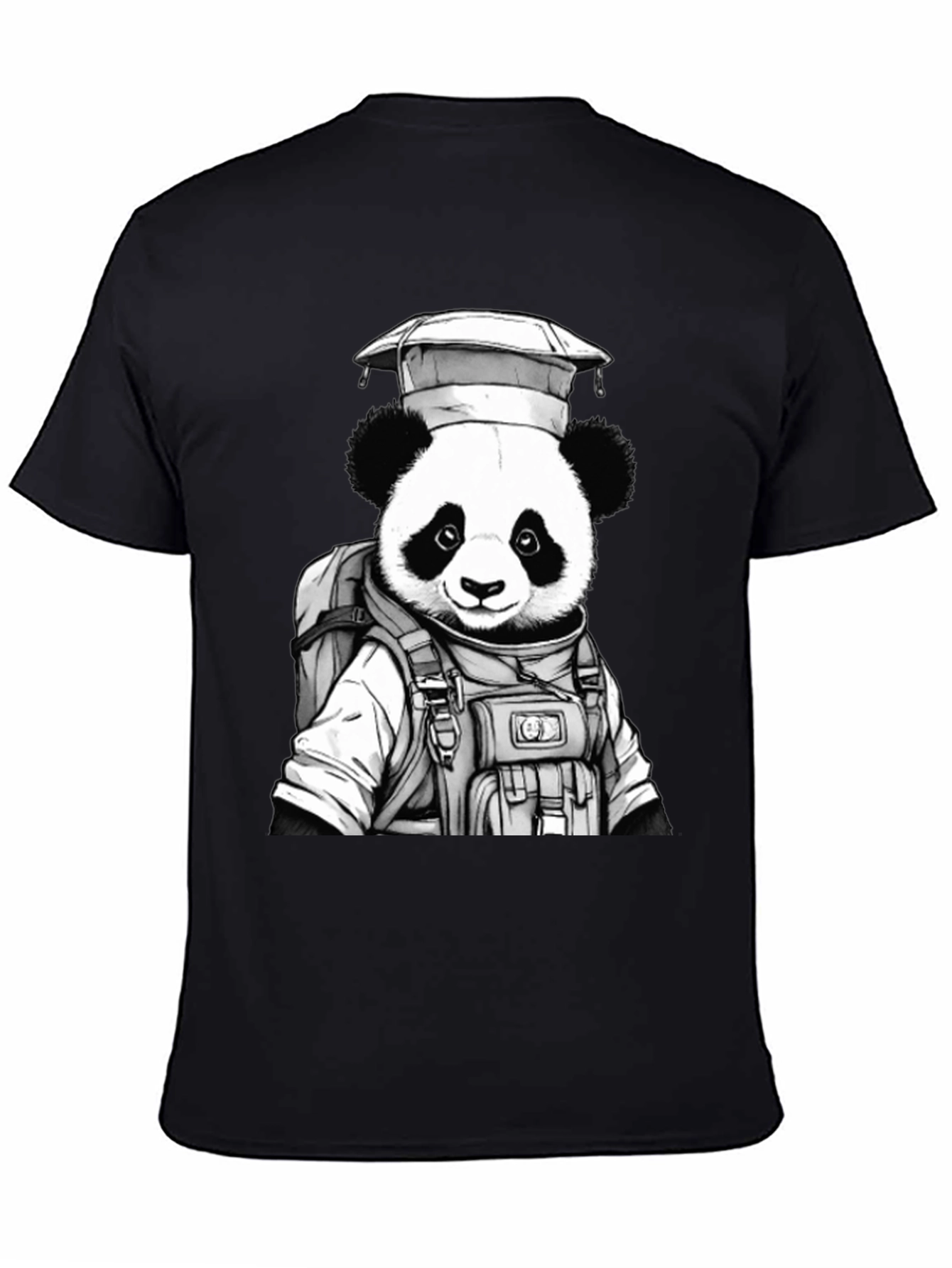 Panda Astronaut Graphic T-Shirt