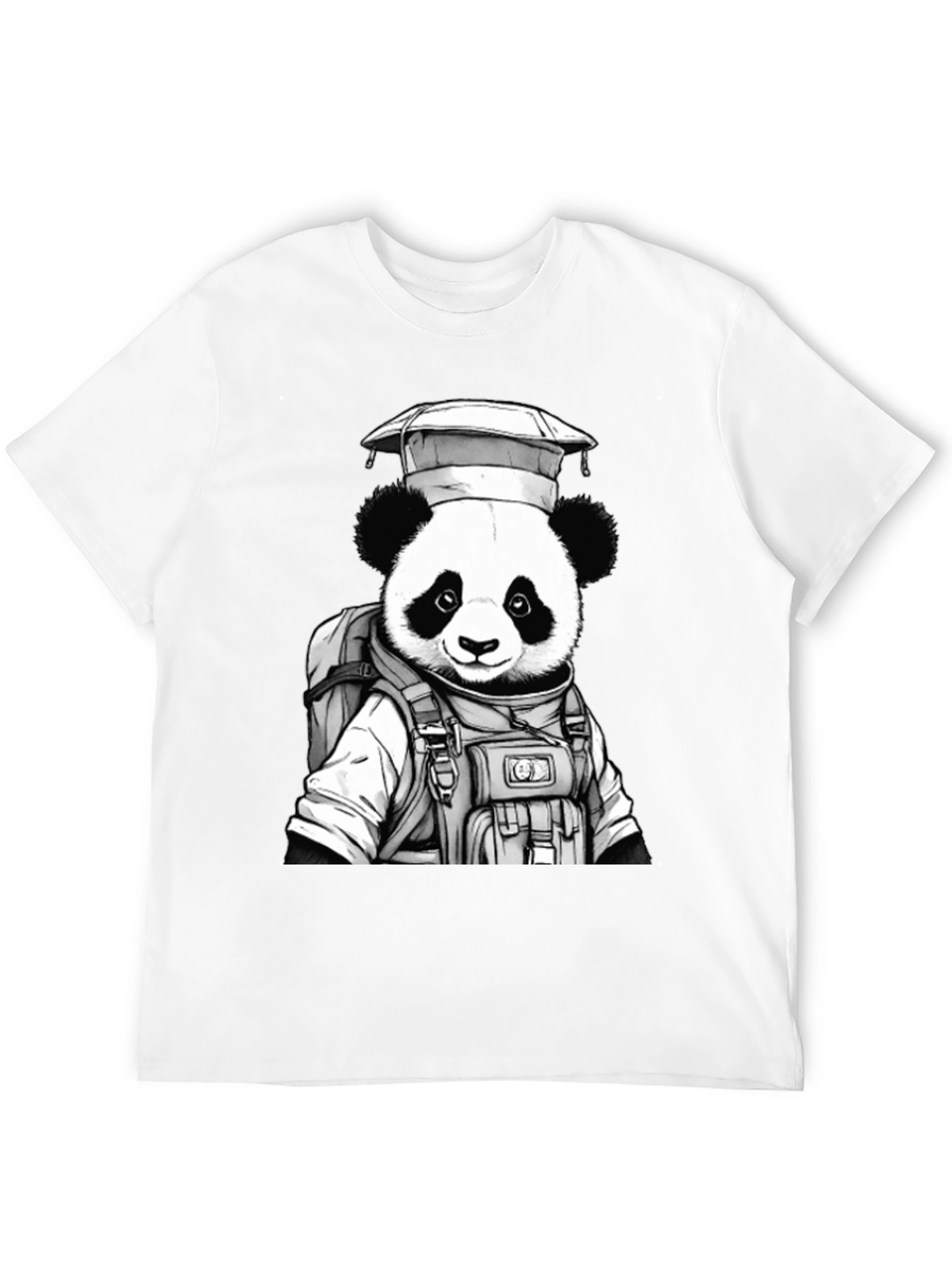 Panda Astronaut Graphic T-Shirt