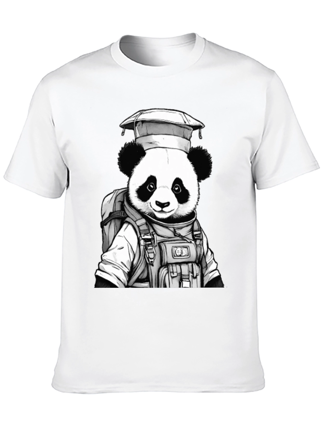 Panda Astronaut Graphic T-Shirt