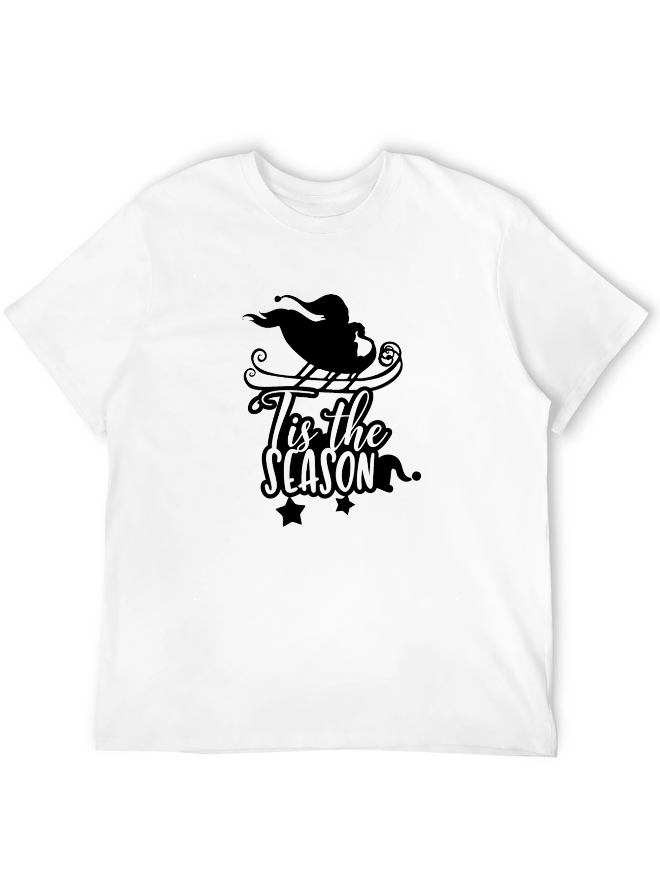 Tis The Season Black Graphic Tee