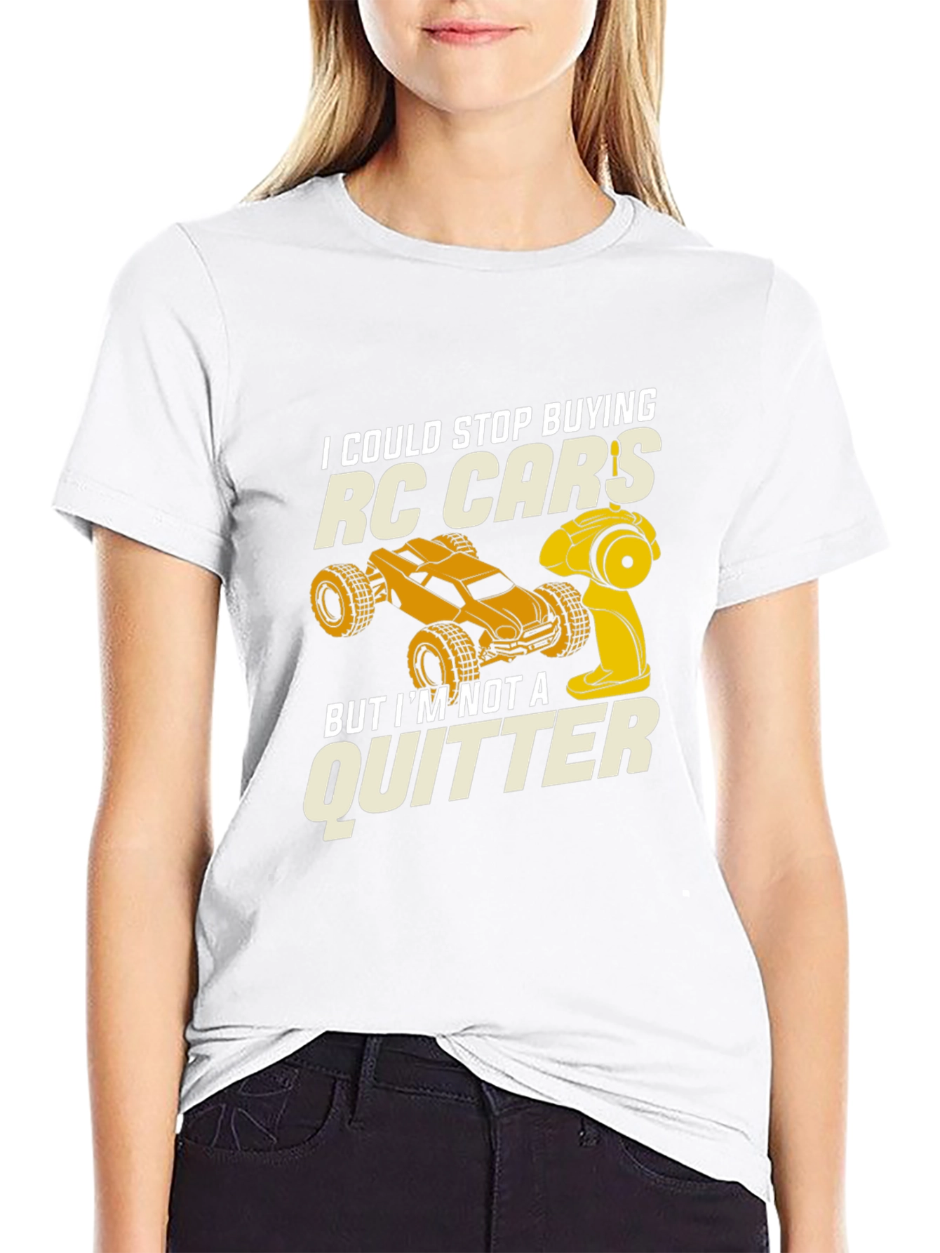 RC Car Enthusiast T-Shirt - Not a Quitter!