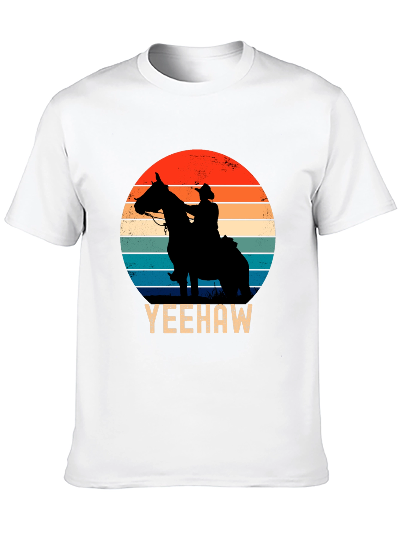 Yeehaw Cowboy Sunset Graphic Tee