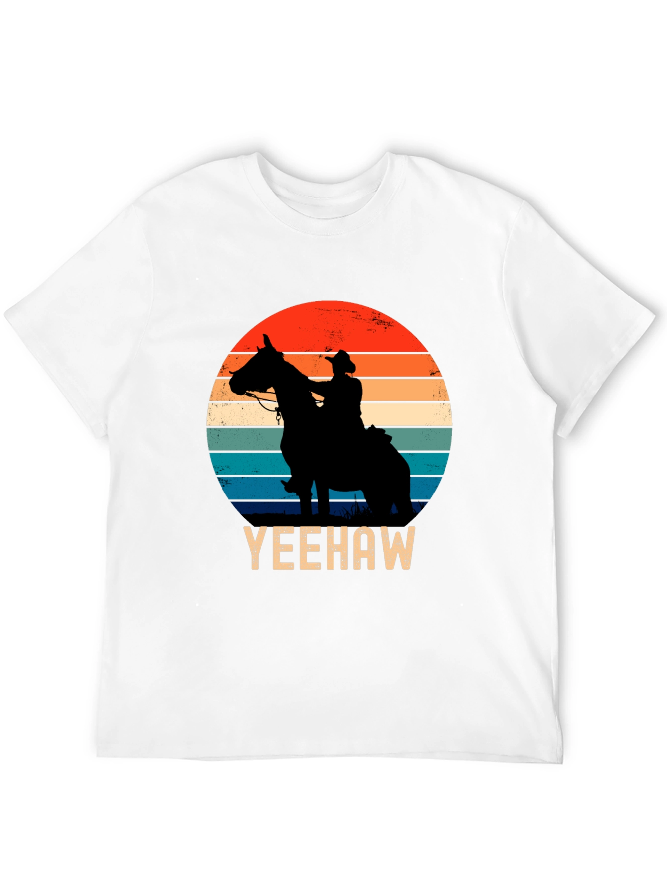 Yeehaw Cowboy Sunset Graphic Tee