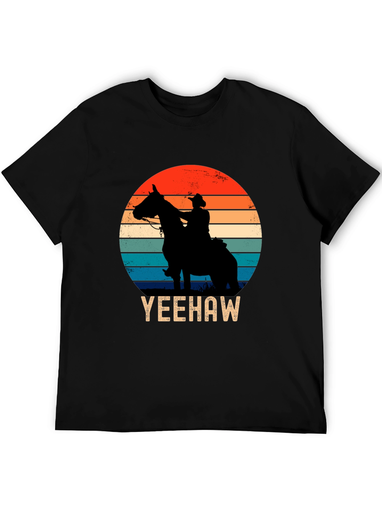 Yeehaw Cowboy Sunset Graphic Tee