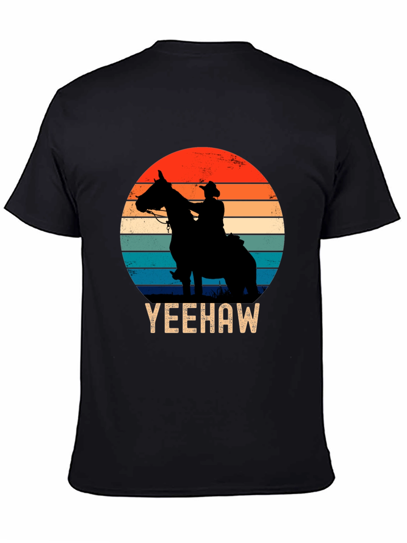 Yeehaw Cowboy Sunset Graphic Tee
