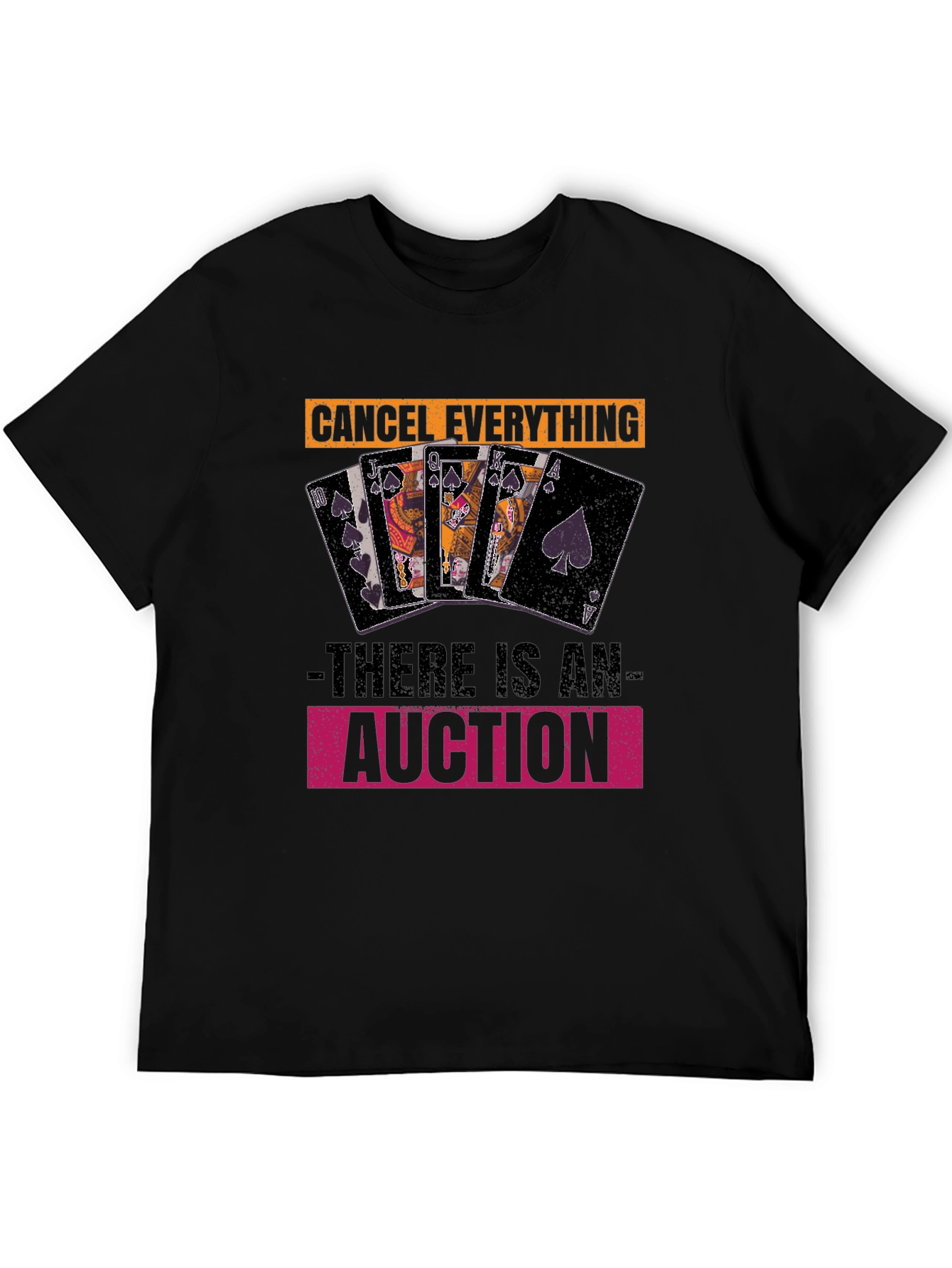 Auction T-Shirt: Cancel Everything! Fun Poker Card Design