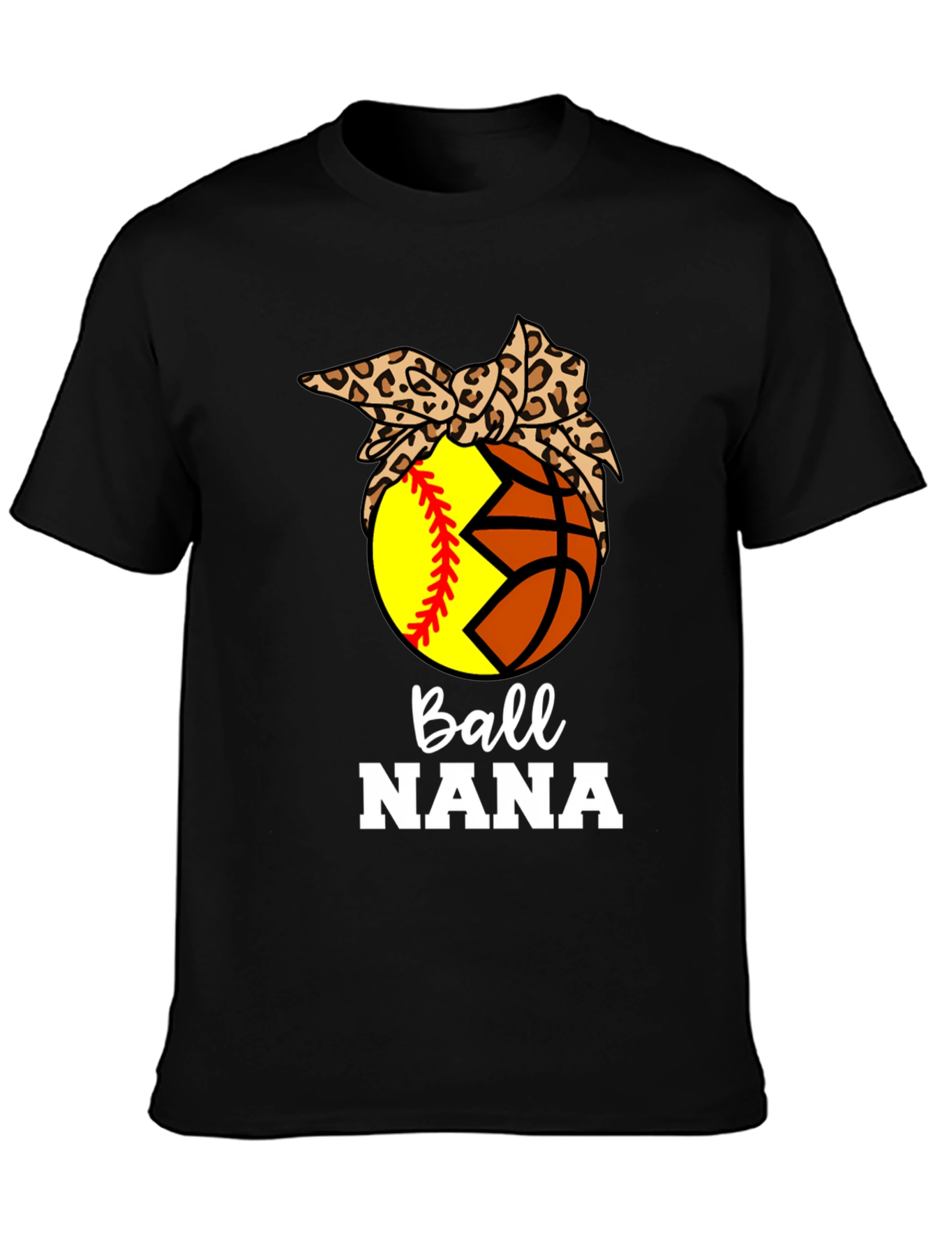 Ball Nana T-Shirt: Softball & Basketball Bandana Tee