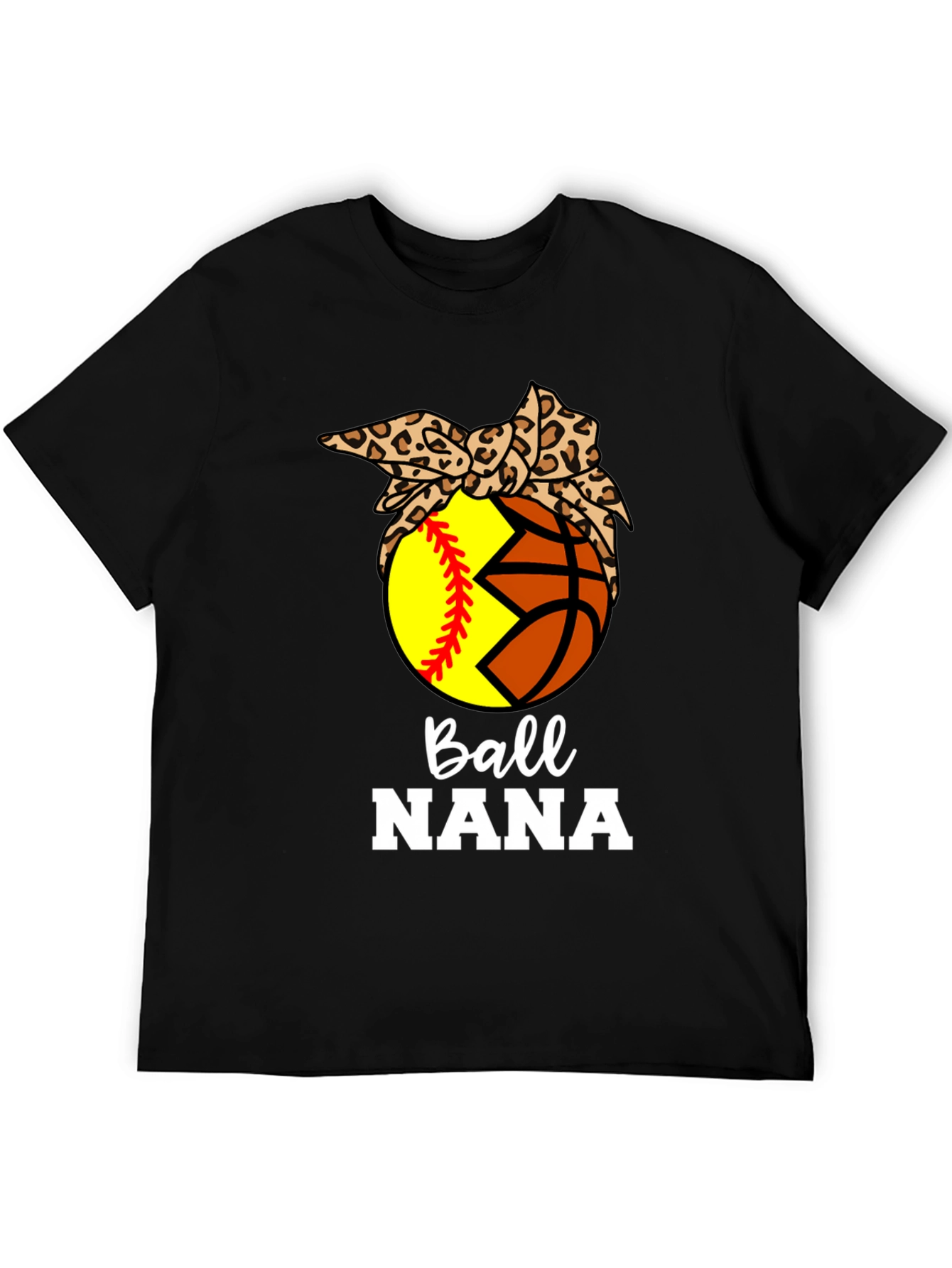 Ball Nana T-Shirt: Softball & Basketball Bandana Tee