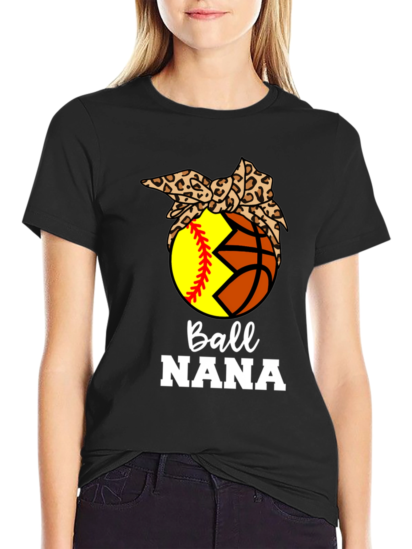 Ball Nana T-Shirt: Softball & Basketball Bandana Tee