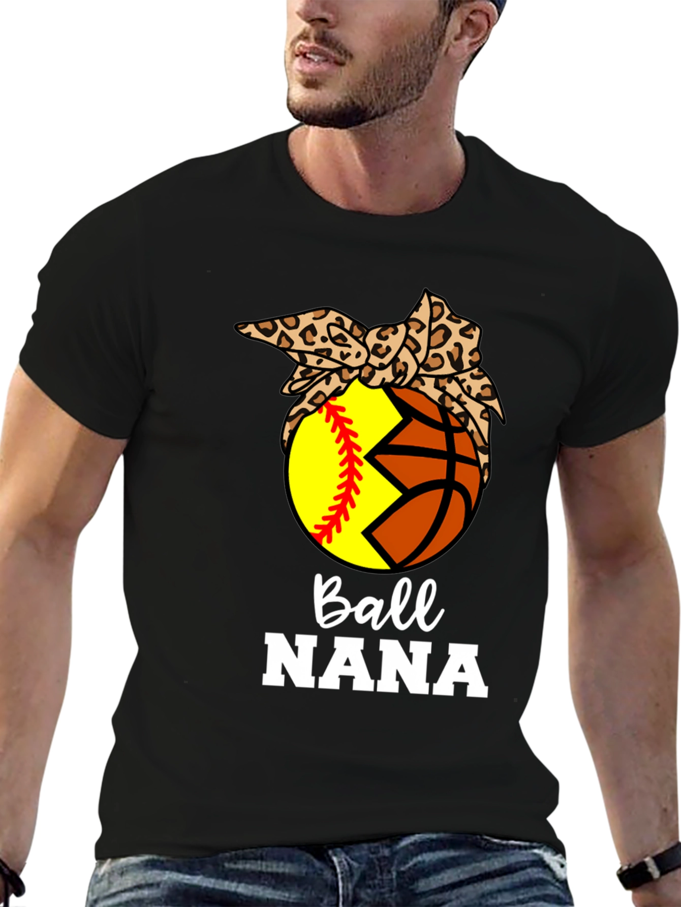 Ball Nana T-Shirt: Softball & Basketball Bandana Tee